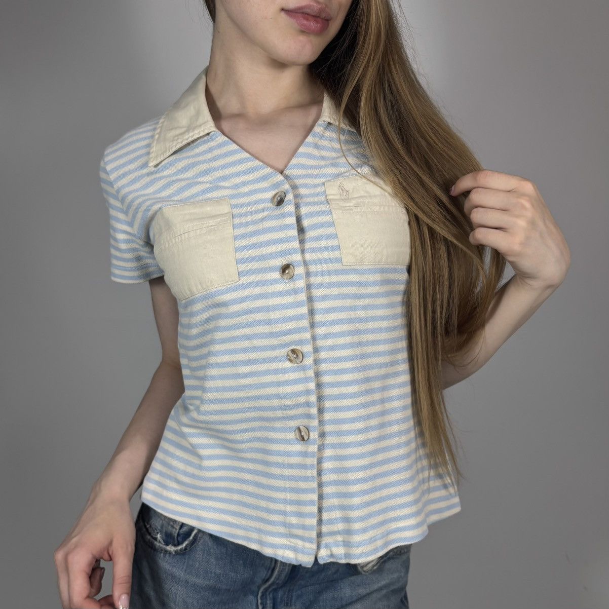 Polo Ralph Lauren Vintage 00s Polo Ralph Lauren Striped Retro Style T-shirt Size L / US 10 / IT 46 - 1 Thumbnail