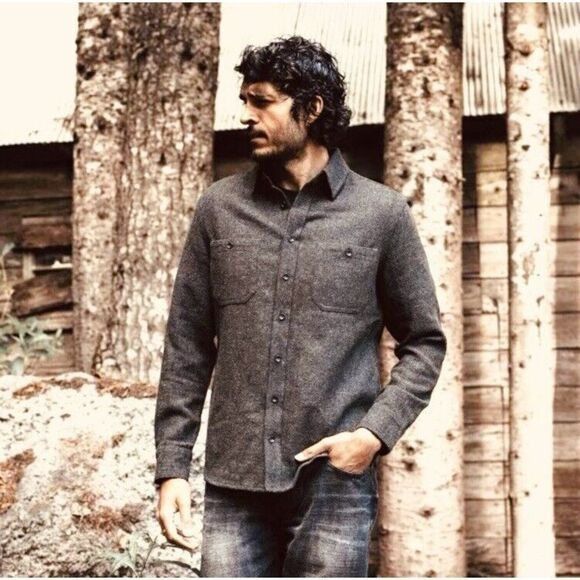 Taylor Stitch Taylor Stitch The Service Shirt In Ash Melange Wool NEW S Size US S / EU 44-46 / 1 - 3 Thumbnail