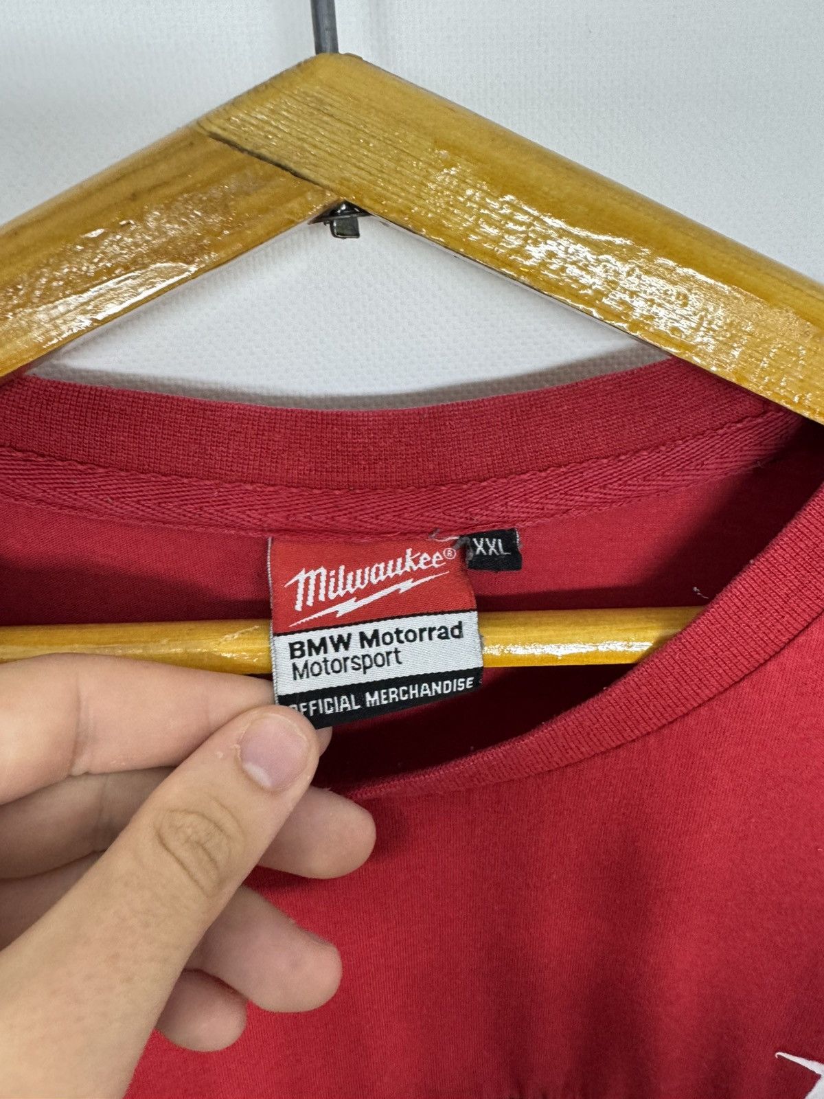BMW Vintage Bmw Milwaukee Racing Motosport Clinton T-shirt Size US XXL / EU 58 / 5 - 11 Thumbnail