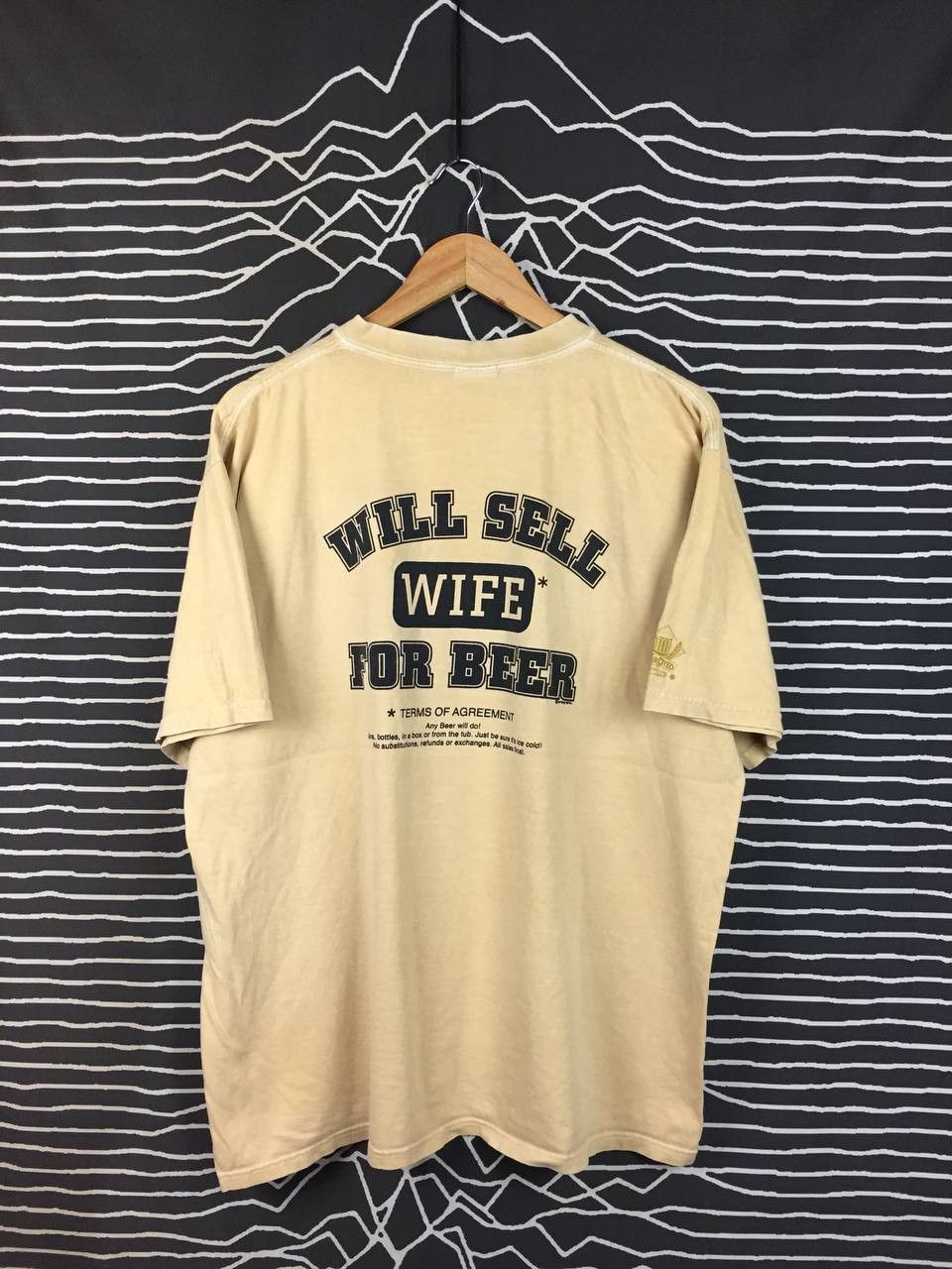 Vintage Vtg Crazy Shirts Hawaii Will Sell Wife For Beer Novelty Tee Size US L / EU 52-54 / 3 - 2 Thumbnail