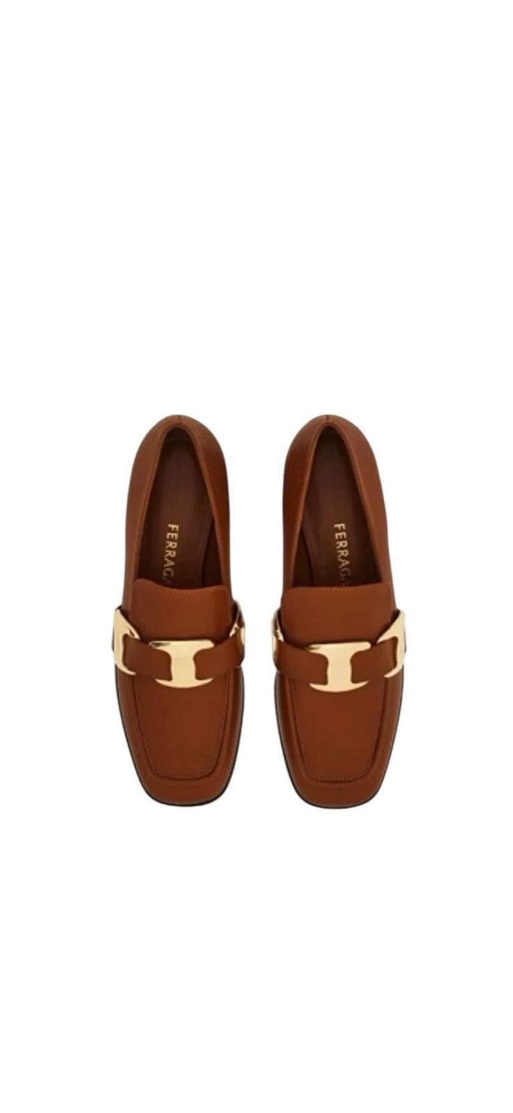 Salvatore Ferragamo Ferragamo Maxi Vara Plate Loafer Size US 7.5 / IT 37.5 - 2 Thumbnail