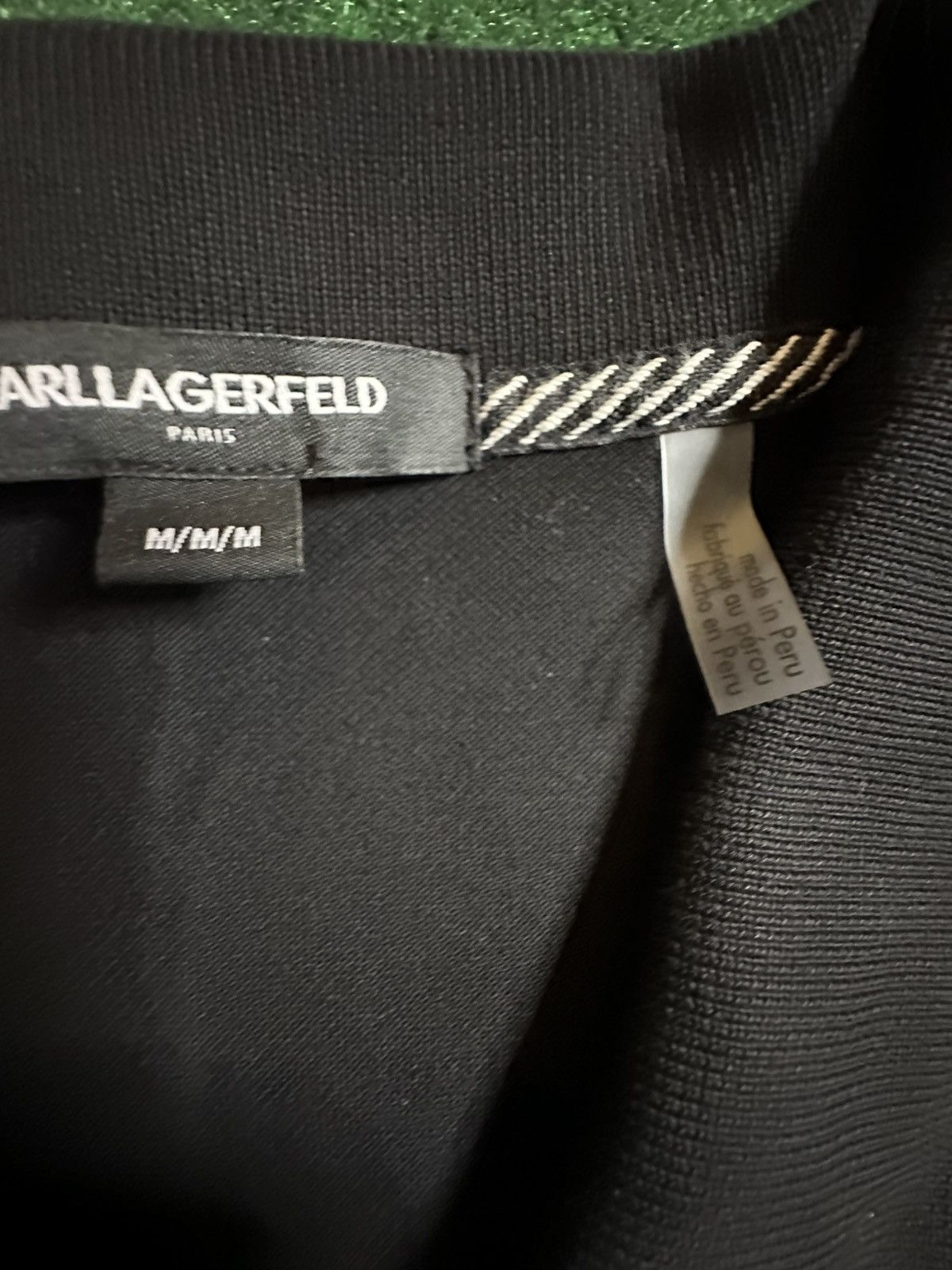 Designer Karl Lagerfeld “Black” Polo Size US M / EU 48-50 / 2 - 5 Thumbnail