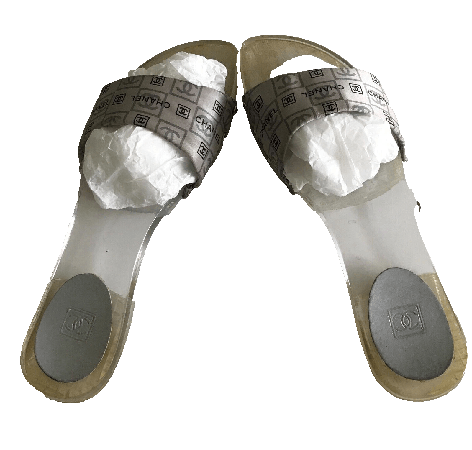 Chanel Chanel logo satin and leather mules Size US 8 / IT 38 - 3 Thumbnail