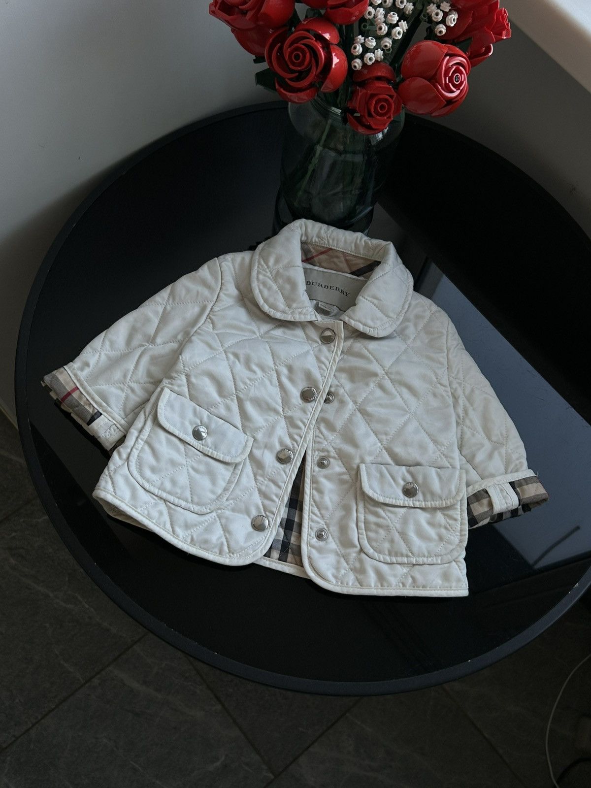 Burberry Vintage jacket quilted burberry brit gray kids Size XXS / US 00 / IT 34 - 5 Thumbnail