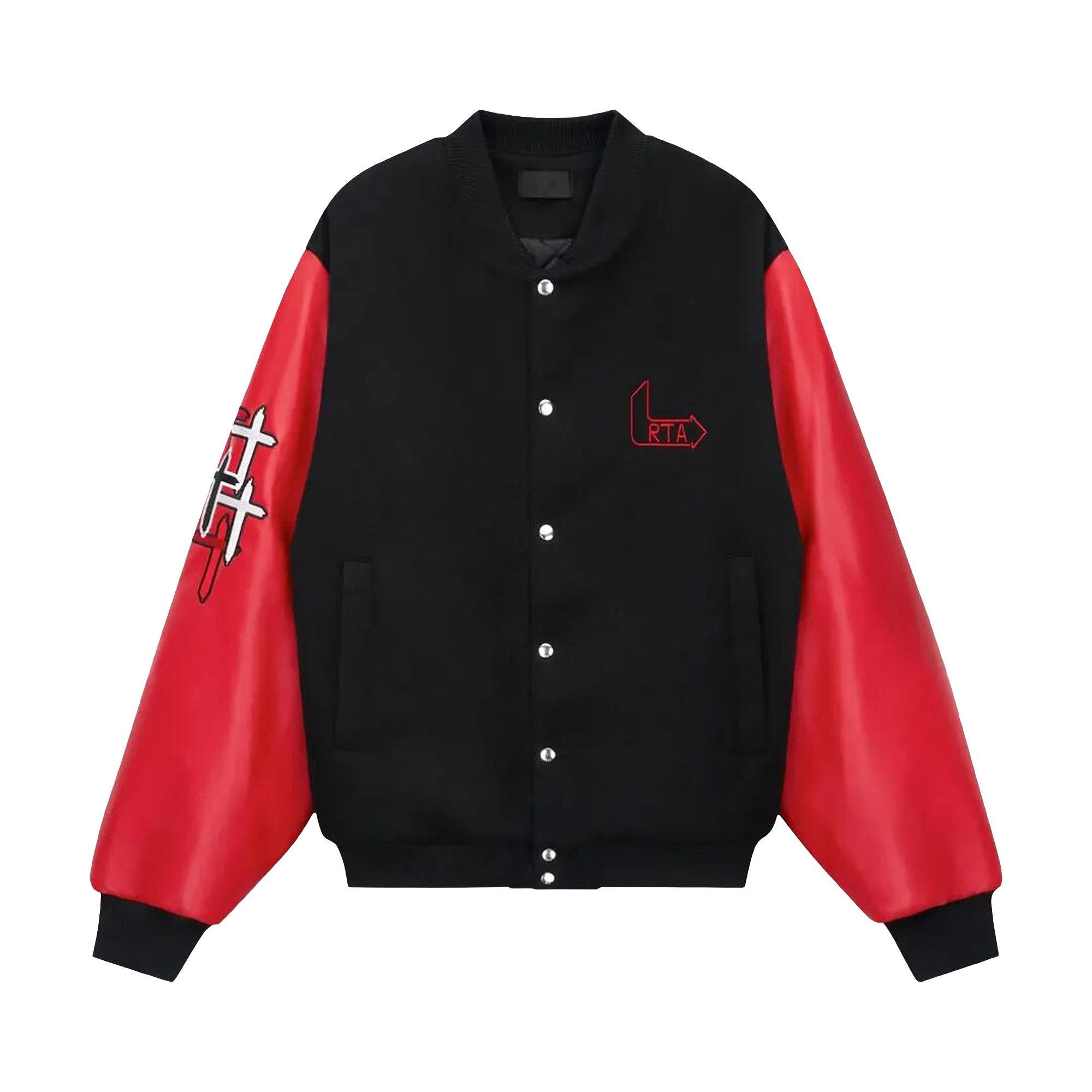Rta RtA Marty Jacket 'Black Red Flame Logo' | Grailed
