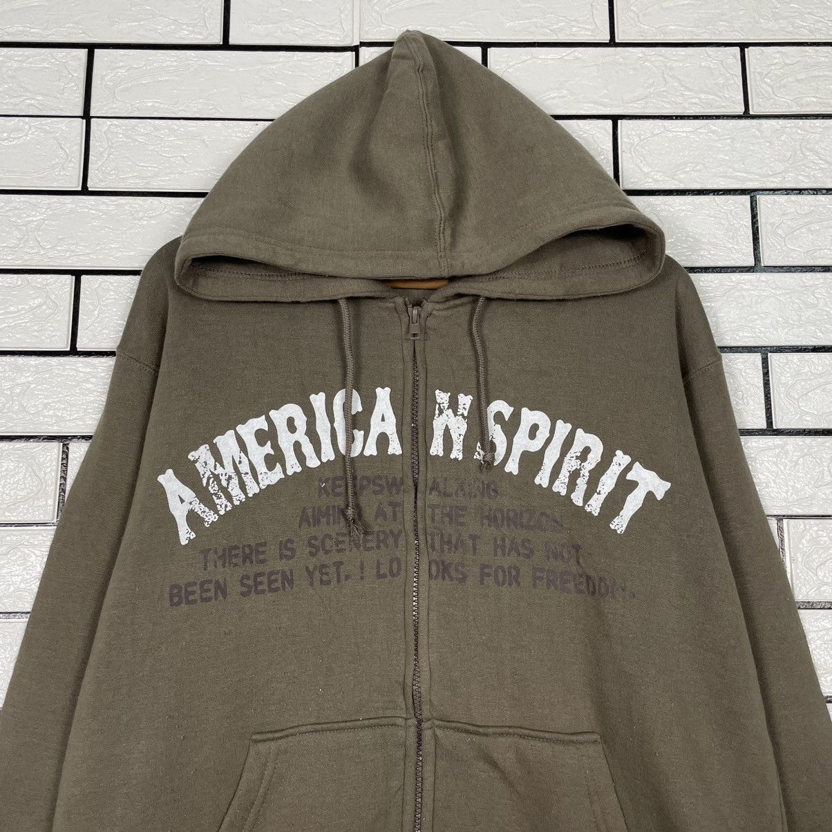 Other Vintage Oblo Design American Spirit Zipper Hoodie Size US L / EU 52-54 / 3 - 2 Thumbnail