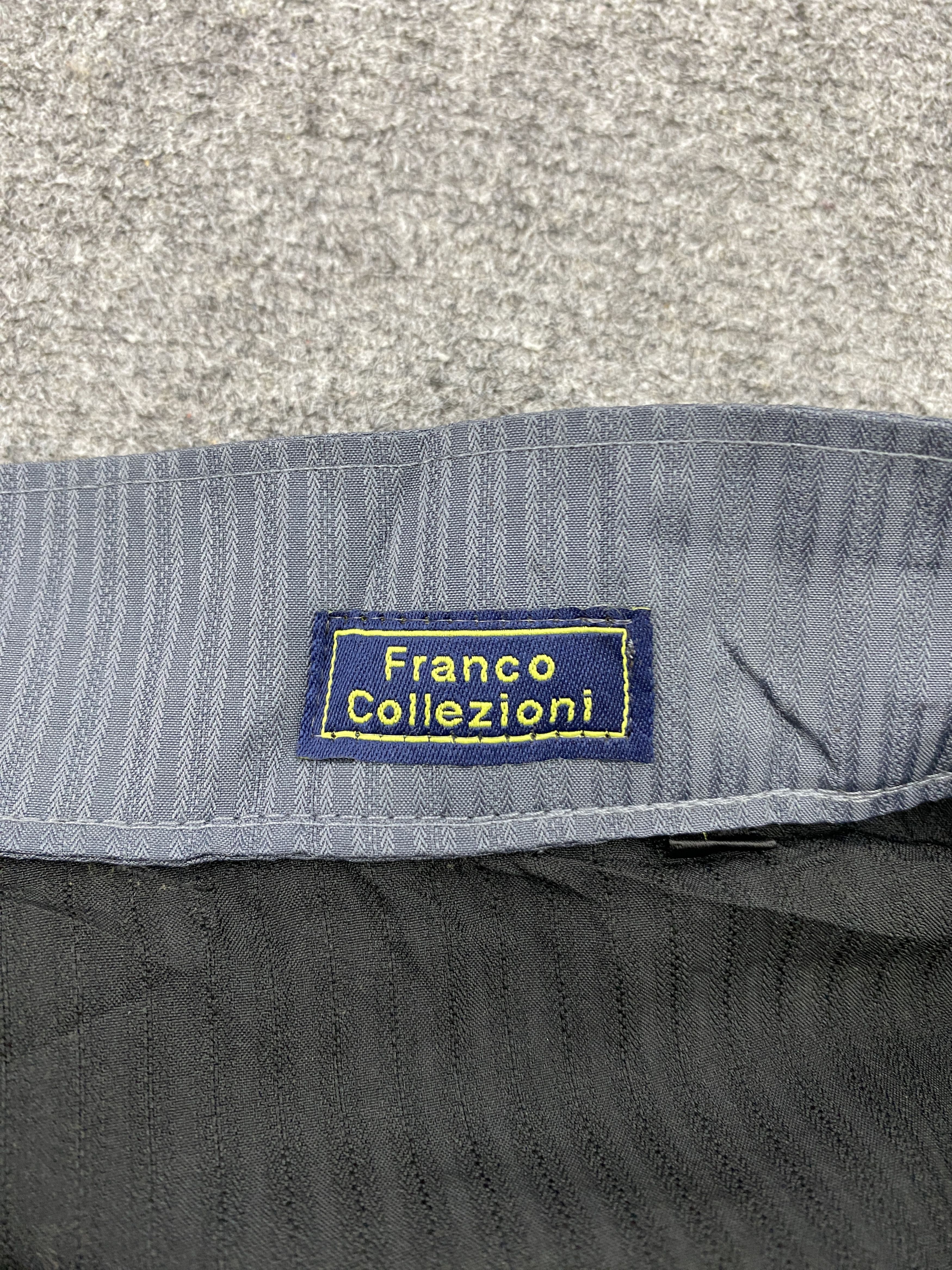 Japanese Brand Vintage Franco Collezioni Button Ups Shirt Black JA0118 Size US L / EU 52-54 / 3 - 5 Thumbnail