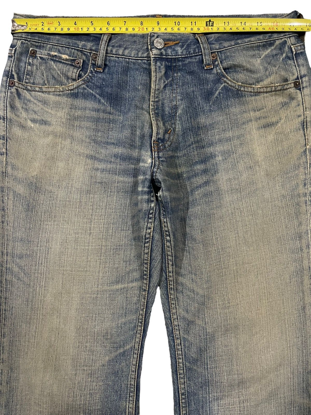 14th Addiction Vintage Japanese Brand Blue Faded Wash Style Bootcut Jeans Size US 34 / EU 50 - 9 Thumbnail
