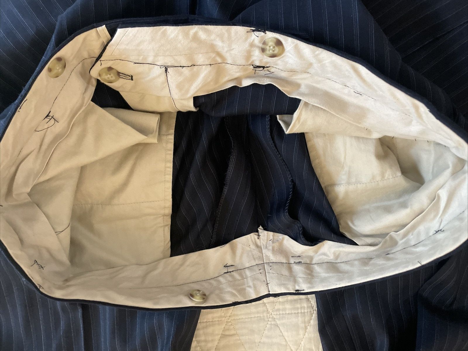 Paul Stuart All Year Weight Super 150's STUART III Suit Size 44L - 15 Thumbnail