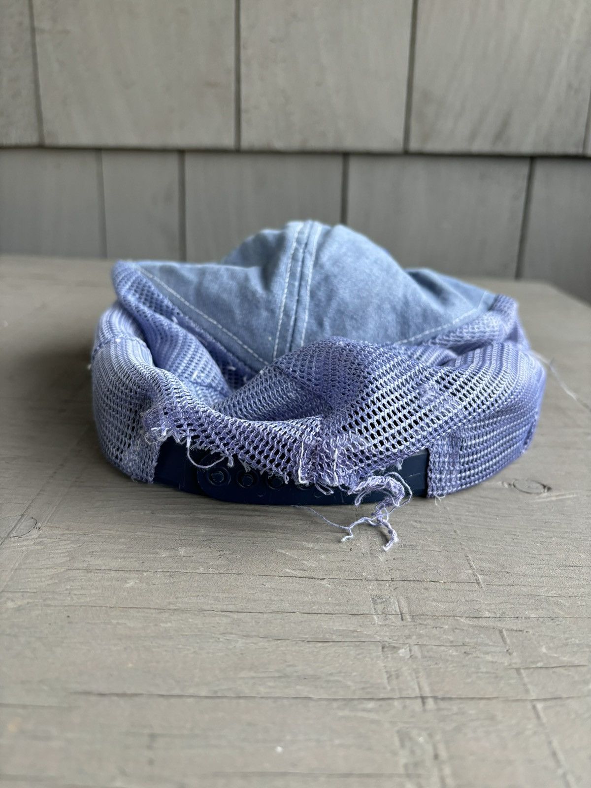 Levi's Vintage Levi's Trucker Hat Thrashed Denim 70s 80s Mesh Jeans Size ONE SIZE - 17 Thumbnail