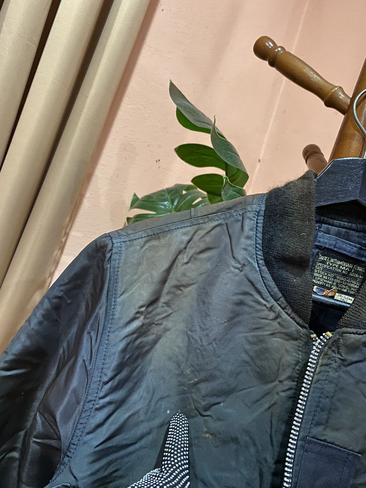 I. Spiewak And Sons Vintage U.S. Army Air Force MA-1 Flight Jacket Made In USA Size US M / EU 48-50 / 2 - 6 Thumbnail