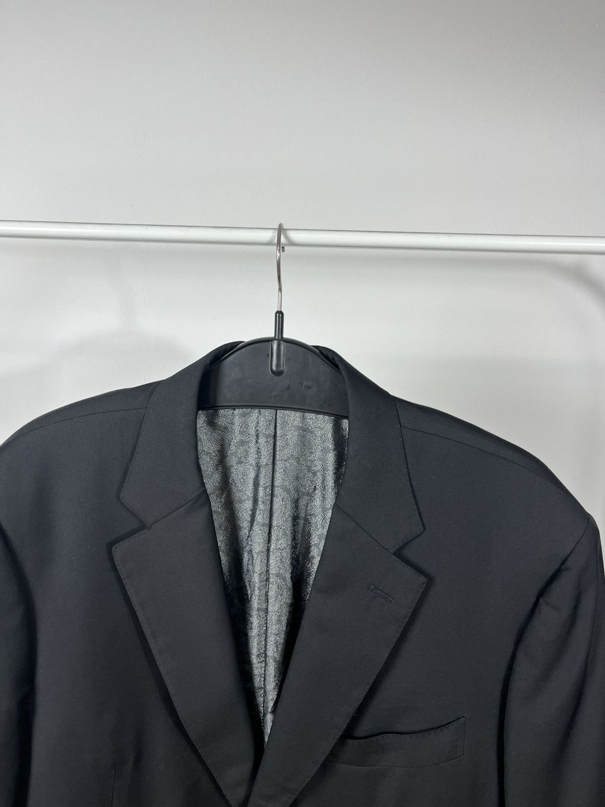 Canali Canali Super 150s Wool Blazer Black Made in Italy 56R Size 46R - 3 Thumbnail