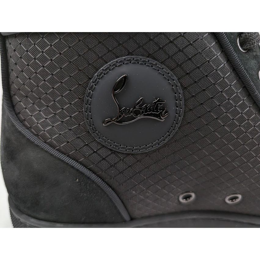 Christian Louboutin o1rshd1 Louis Orlato Flat Hi-Top Sneakers in Black Size US 12 / EU 45 - 13 Thumbnail