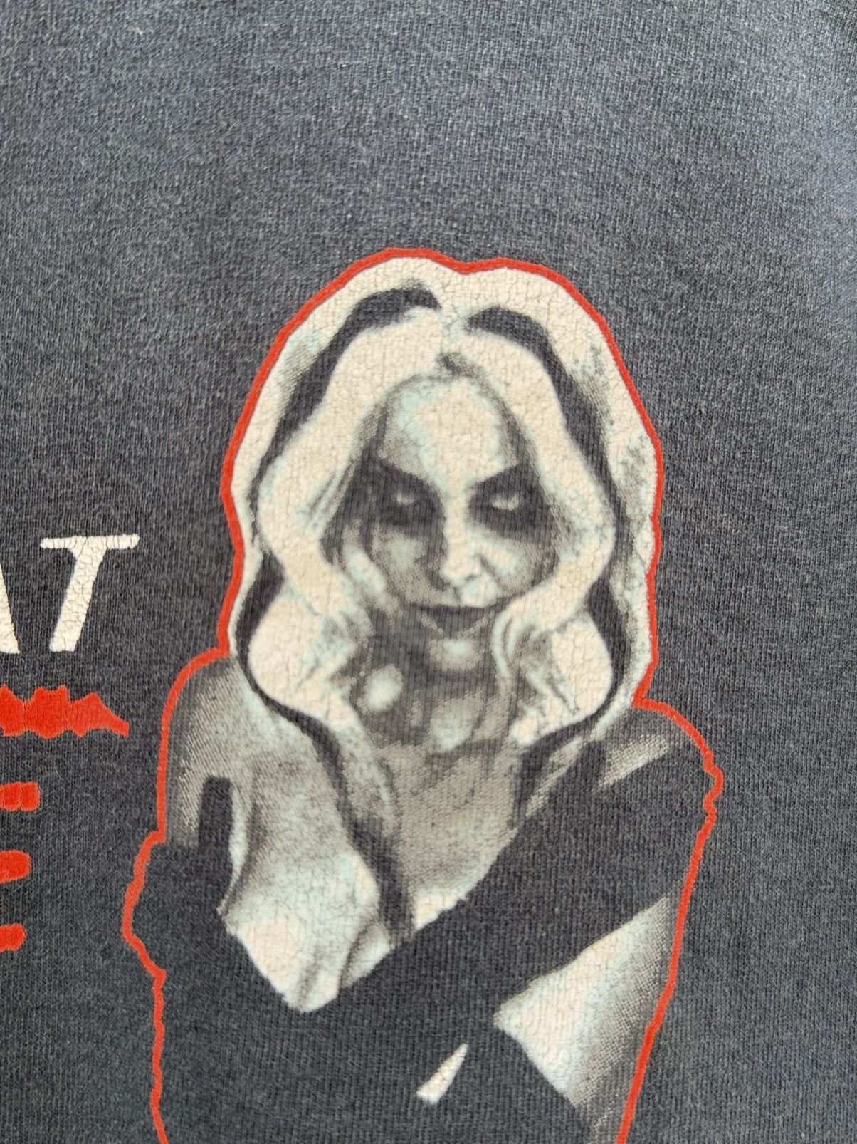 Band Tees Thrashed Vintage Rod Zombie Spook Panty Horror Faded Grunge Size US XL / EU 56 / 4 - 10 Thumbnail