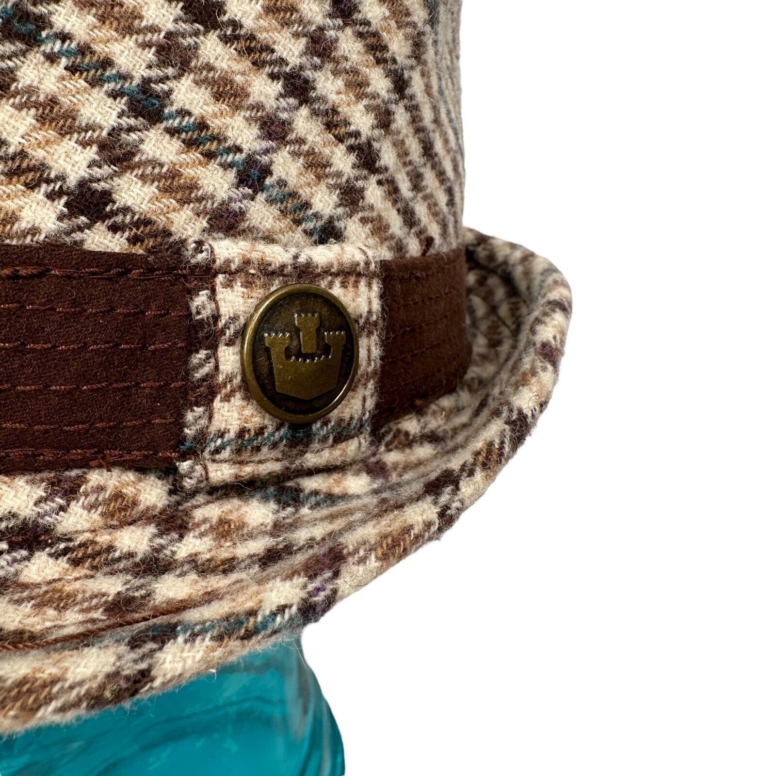 Goorin Bros. Goorin Bros Fedora Hat Medium Beige Brown Paid Band Trilby Size ONE SIZE - 6 Thumbnail