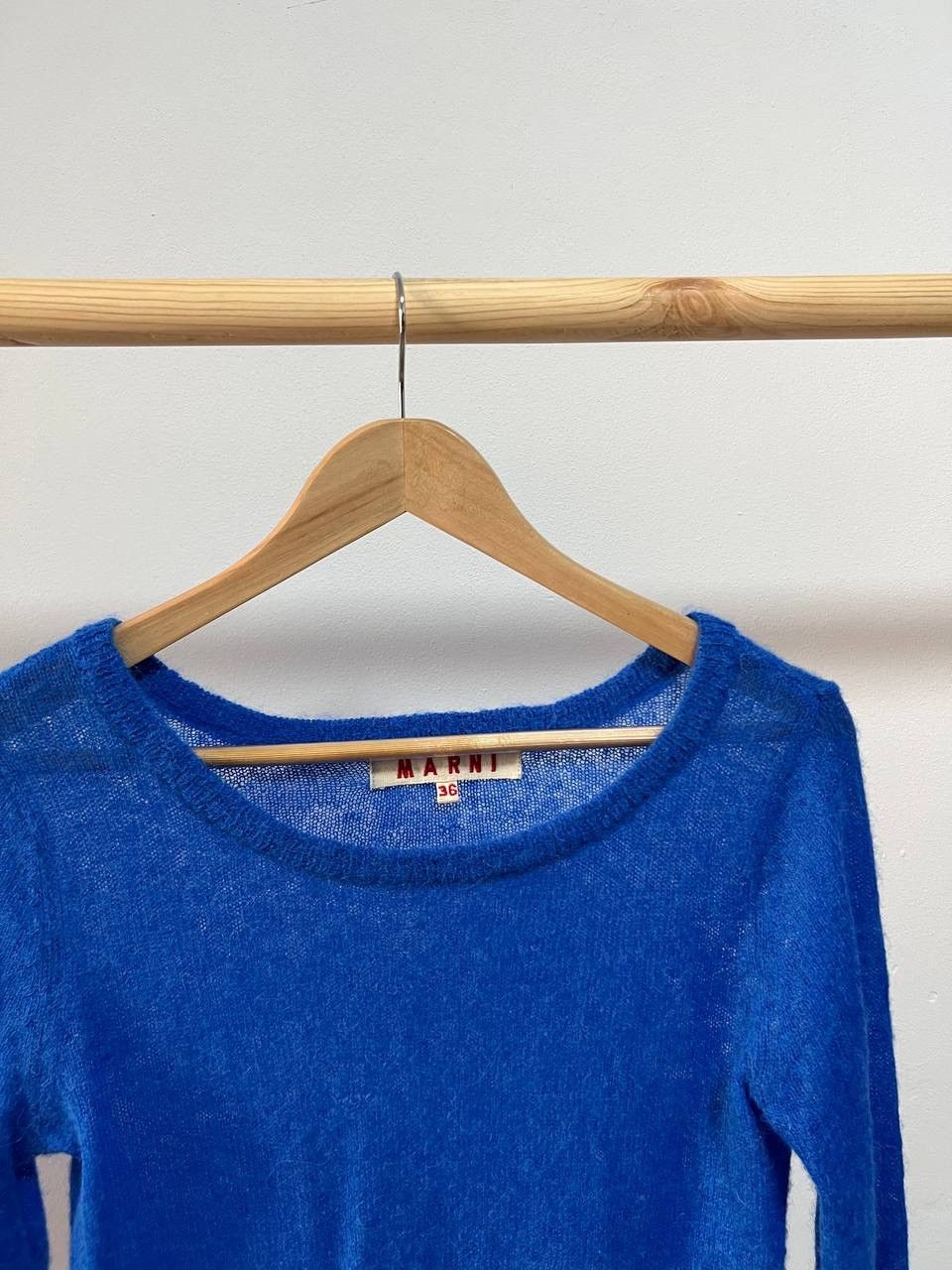 Marni Marni Fuzzy Wuzzy Blue sweater Size XS / US 0-2 / IT 36-38 - 2 Thumbnail