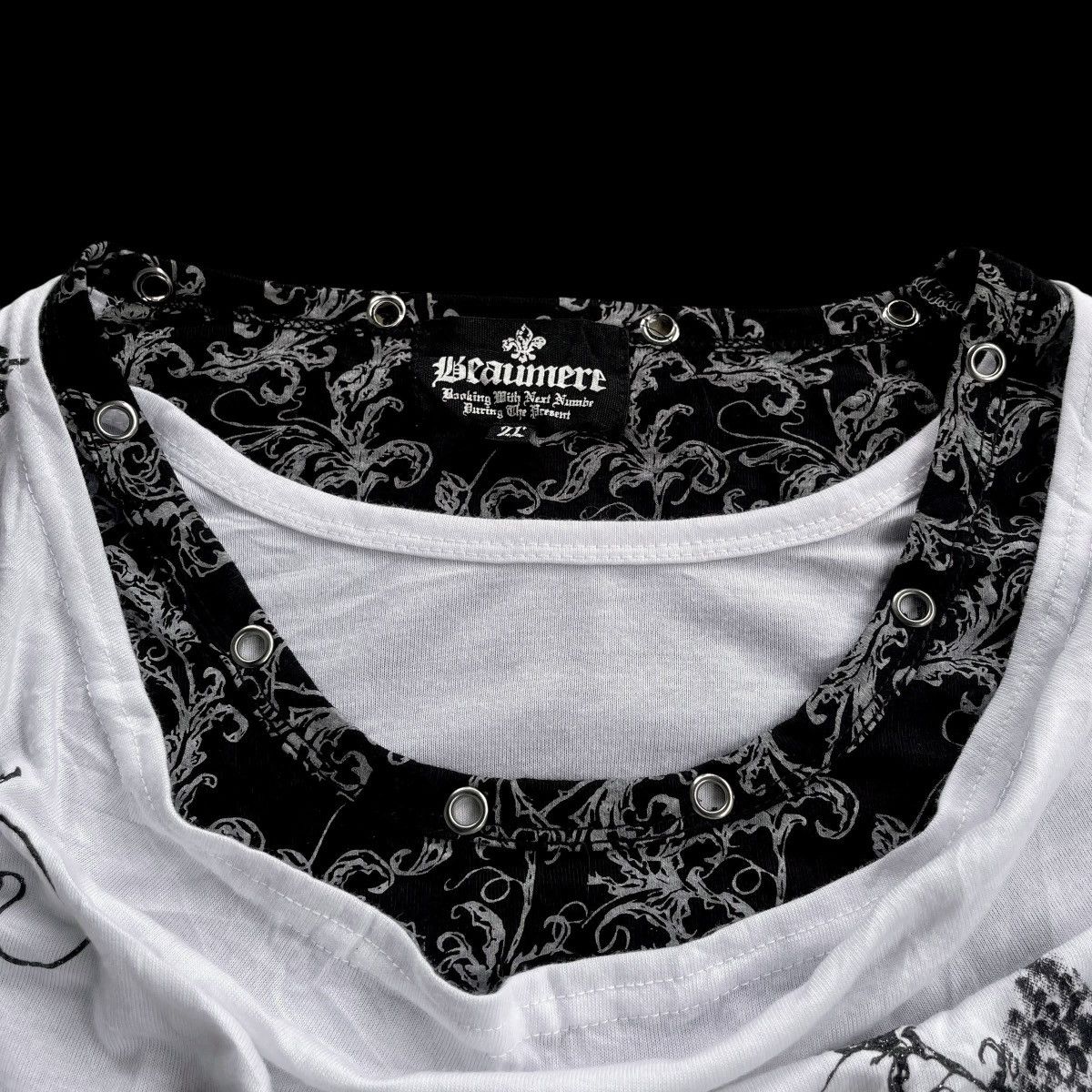 14th Addiction 🇯🇵 2000s 3 DOUBLE LAYER BEAUMERE GOTHIC PUNK POEM LONGSLEEVE Size US M / EU 48-50 / 2 - 11 Thumbnail