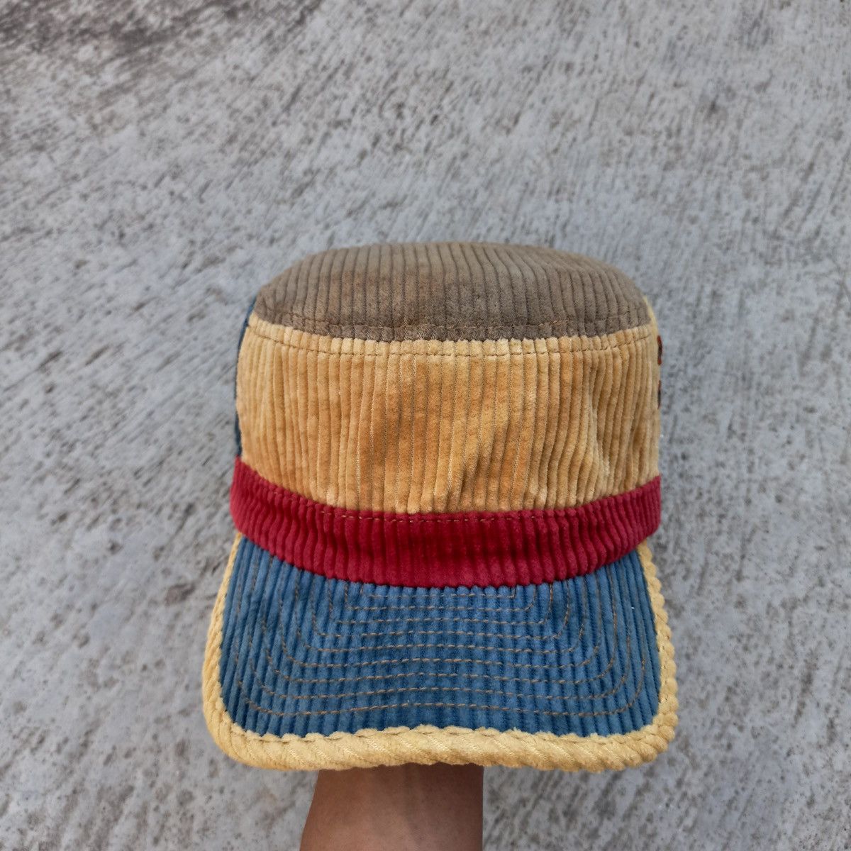 Other UNIQUE corduroy Patchwork cadet hat by grace Size ONE SIZE - 3 Thumbnail