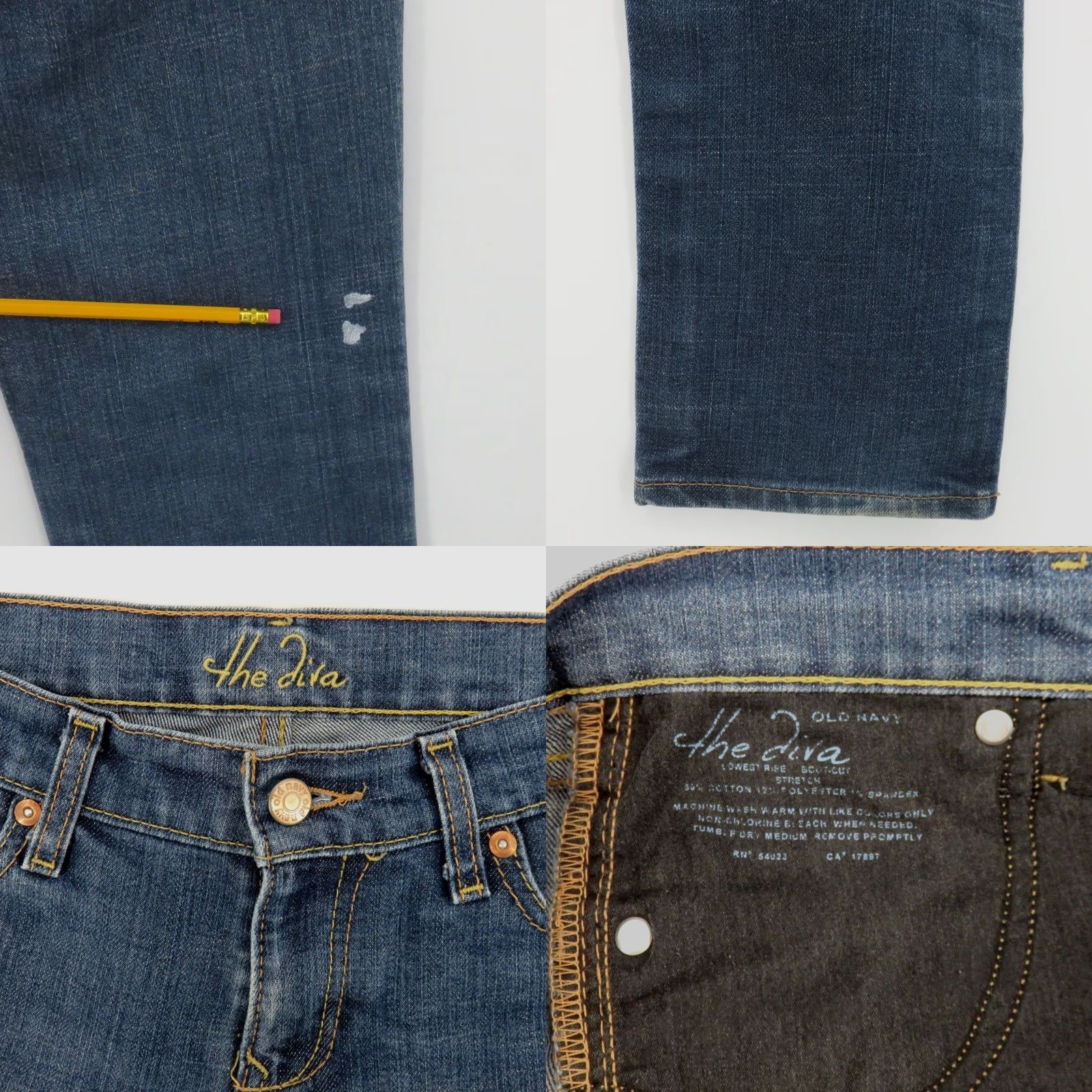 Old Navy Old Navy Jeans Women 8 5-Pocket Denim Blue Straight Pockets 2008 Vintage No Size 30" / US 8 / IT 44 - 8 Thumbnail