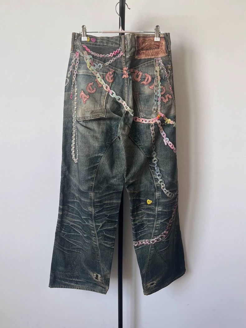 Acne Studios Acne Studios Candy chain 3D printed loose low-waisted wide Size US 28 / EU 44 - 2 Thumbnail