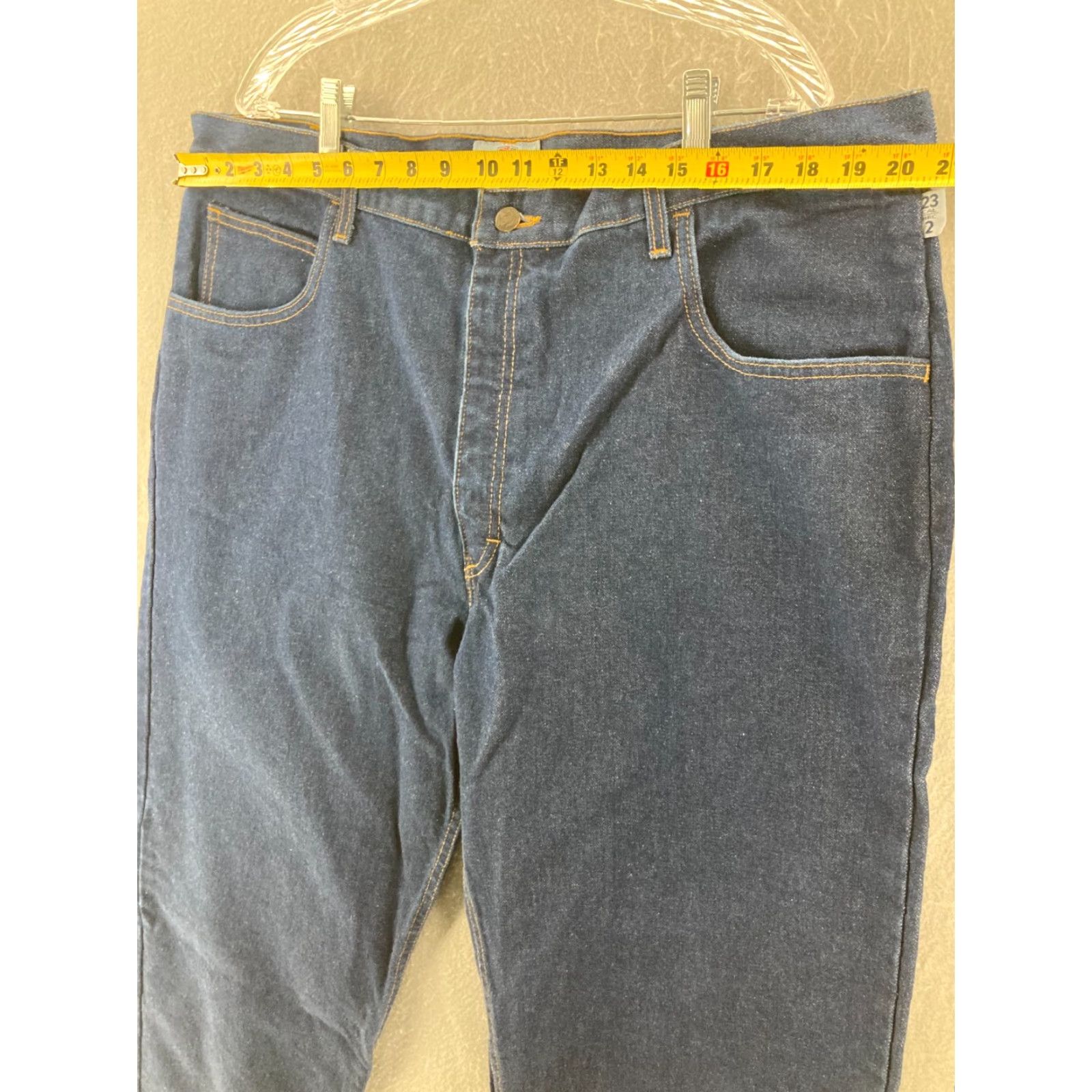 Denime Tyndale FR Jeans Mens 42x32 USA Made Cotton Denim Straight Leg NWT Size US 42 / EU 58 - 3 Thumbnail
