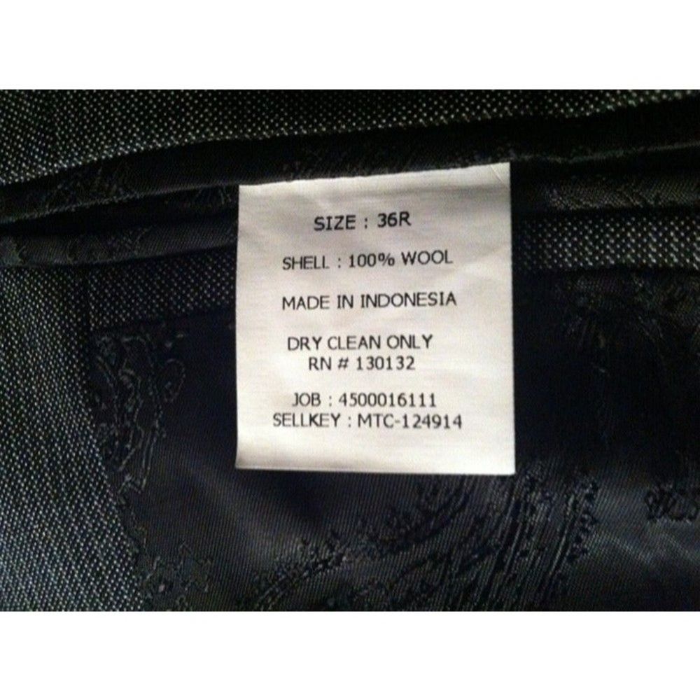 Murano MURANO MENS GRAY 100%WOOL SPORT COAT BLAZER JACKET SIZE: 36R Size 36R - 12 Thumbnail