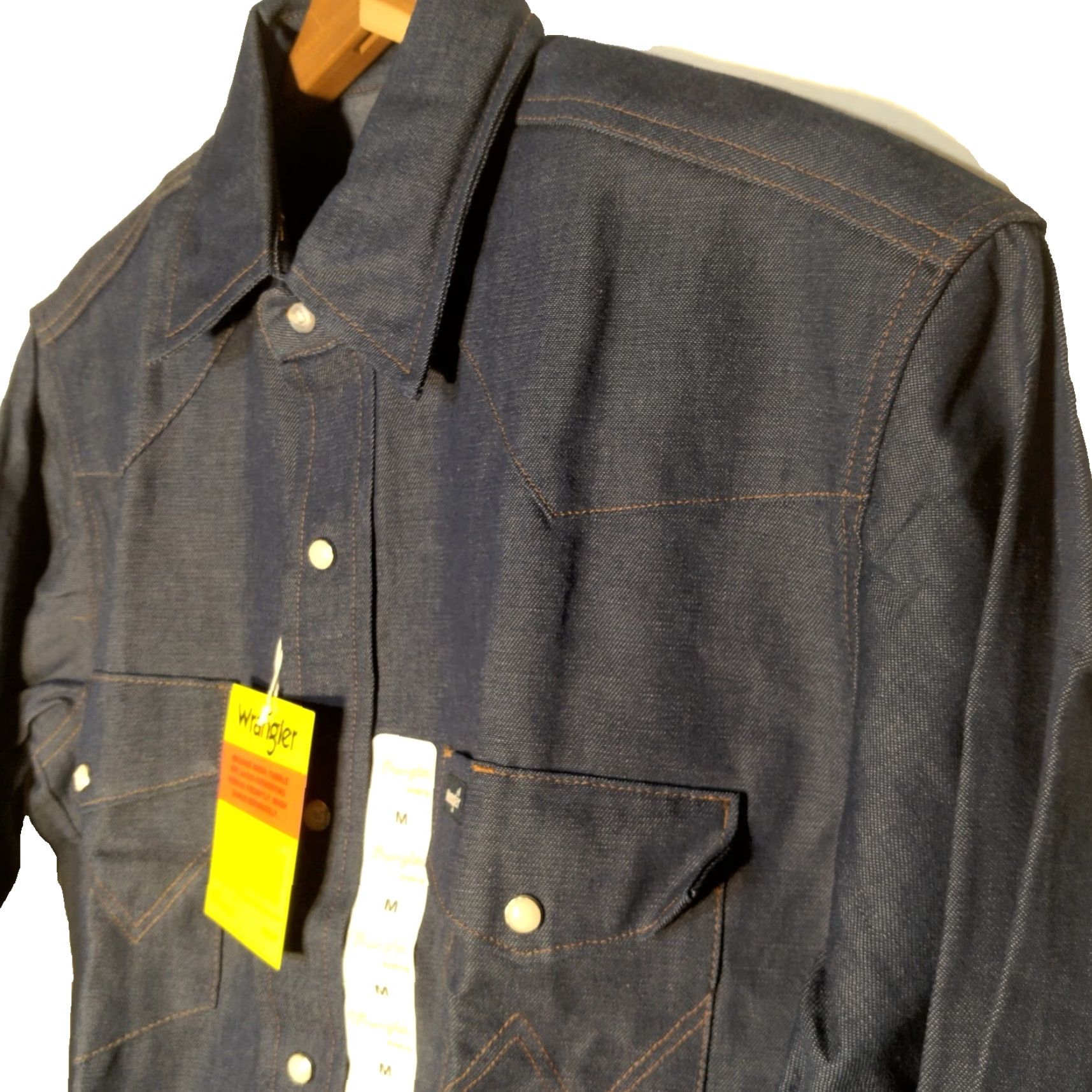 Wrangler VINTAGE Wrangler Cowboy Cut Western Shirt Men Medium Blue Denim Pearl Snap Workwear Size US M / EU 48-50 / 2 - 3 Thumbnail