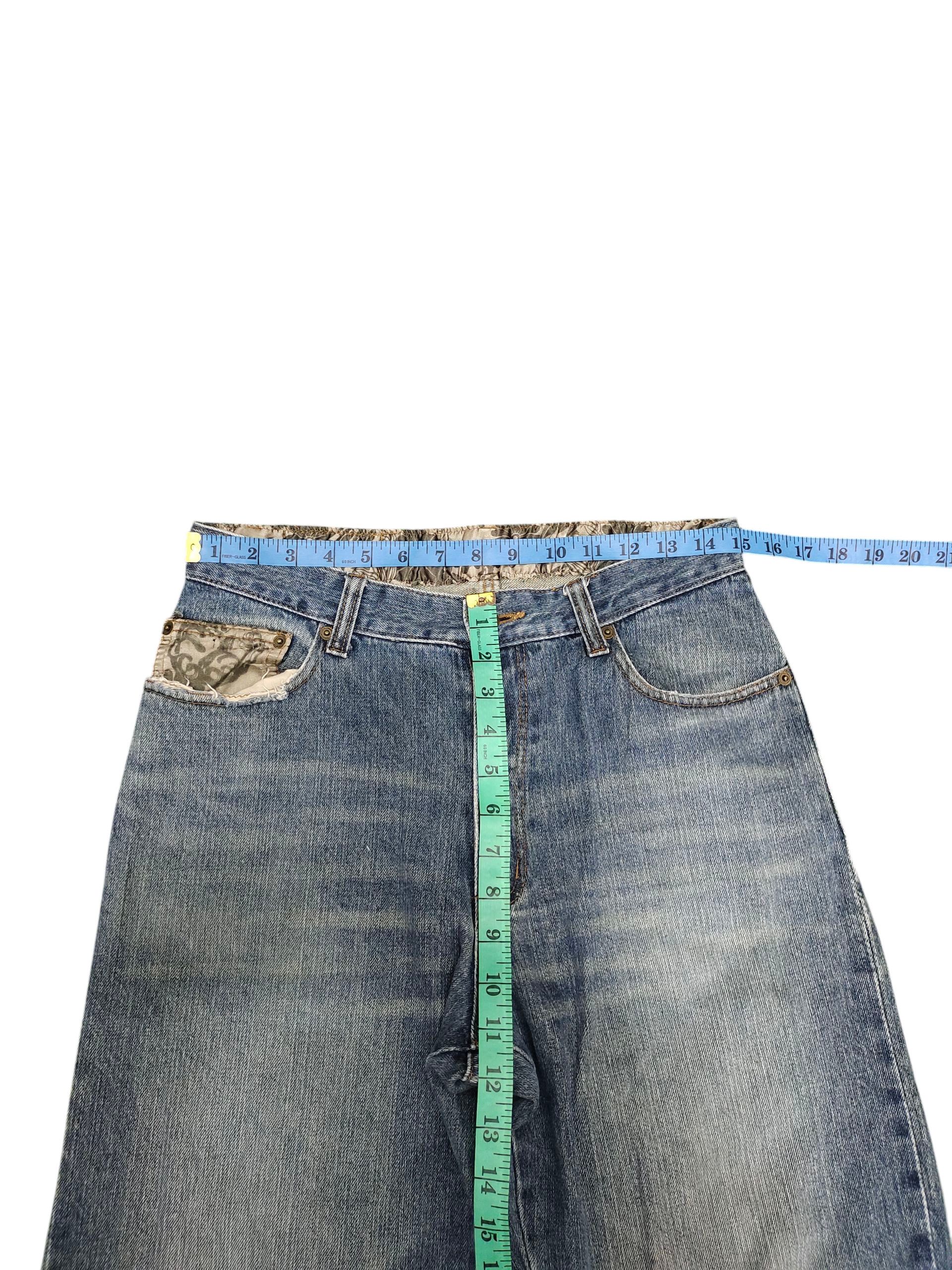 Karakuri Tamashii Japanese Brand Dominate Sukajan Koi Embroidered Denim Jeans Size US 31 - 13 Thumbnail