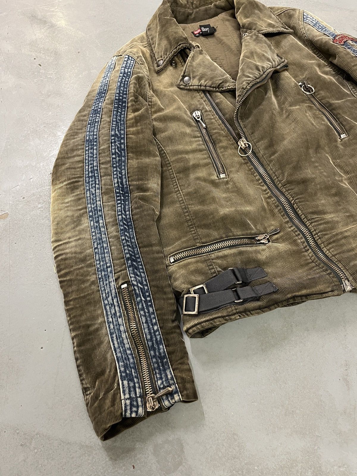 Diesel Diesel 2003 Devil May Cry Dante Corduroy Biker Jacket Size US XL / EU 56 / 4 - 2 Thumbnail