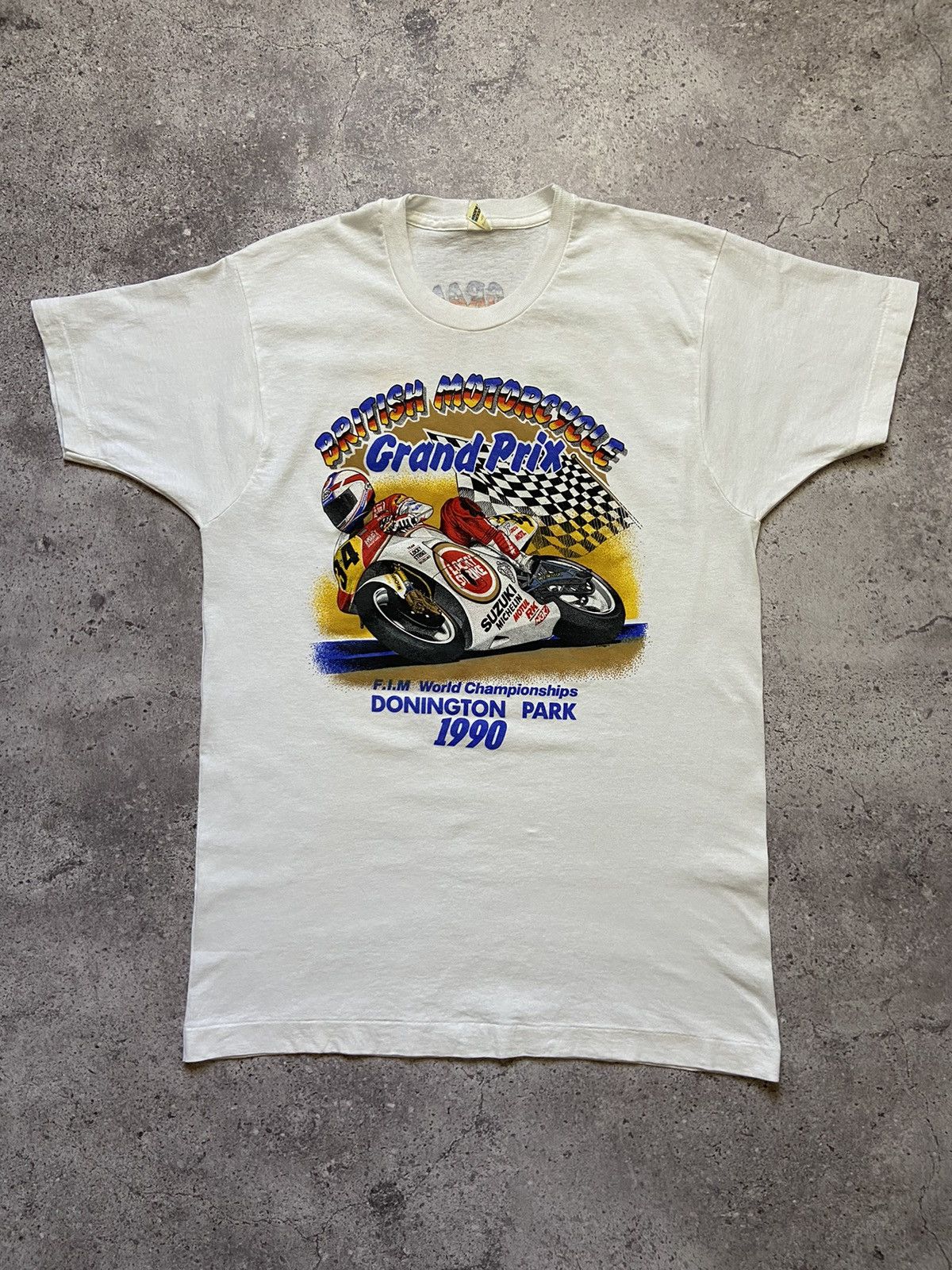 NASCAR VTG 1990 SUZUKI #34 LUCKY STRIKE Grandprix Tee Size US XL / EU 56 / 4 - 1 Thumbnail