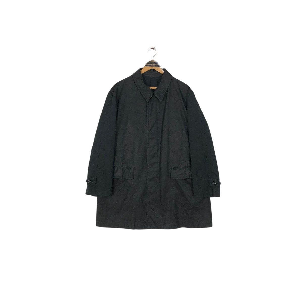 Comme des Garcons Homme Vintage Comme Des Garcons Homme 1993 S/S Waxed Car Coat Size US M / EU 48-50 / 2 - 2 Thumbnail