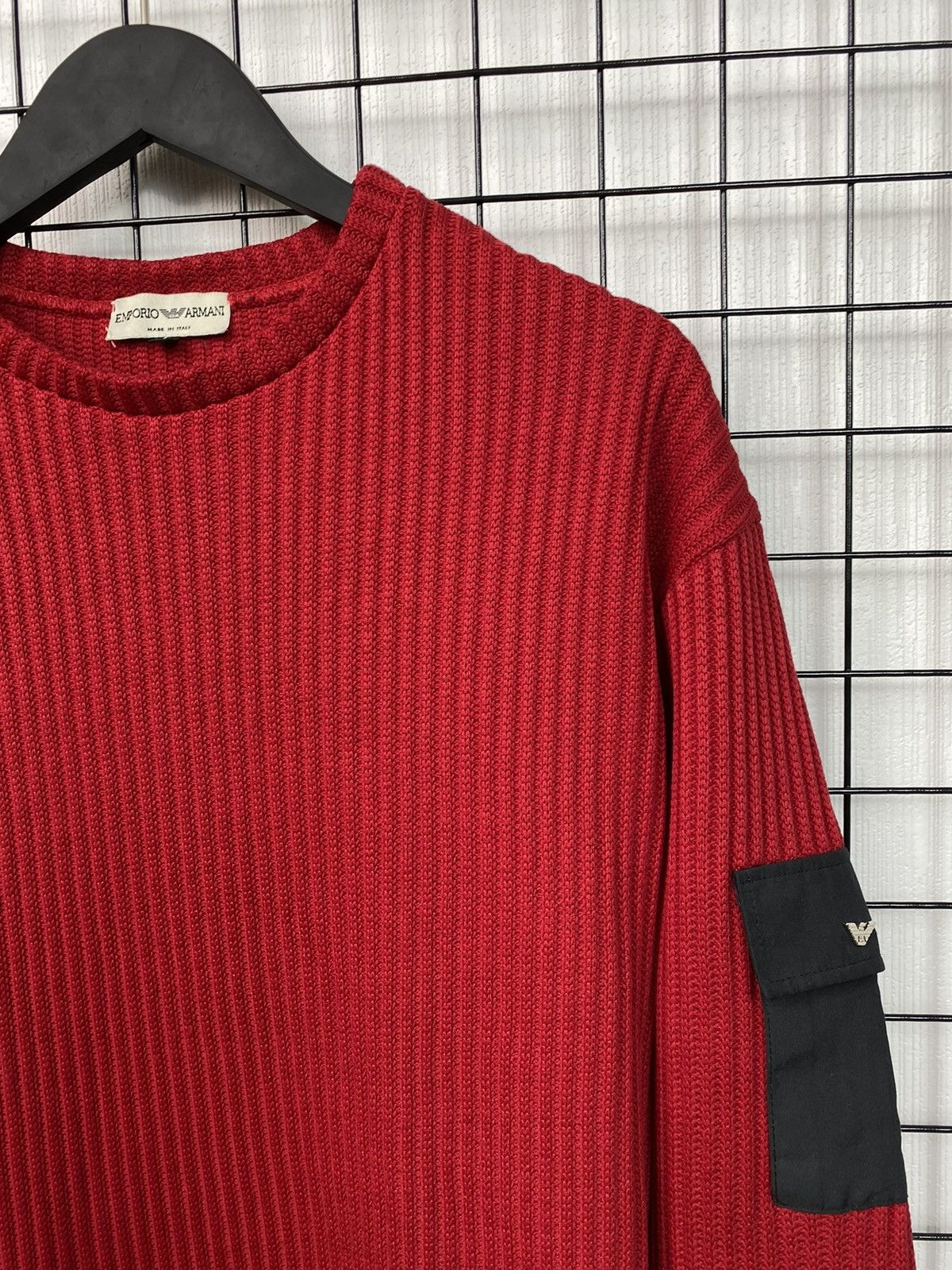 Armani × Emporio Armani Emporio Armani men sweater red XL made in italy sweatshirt Size US XL / EU 56 / 4 - 8 Thumbnail