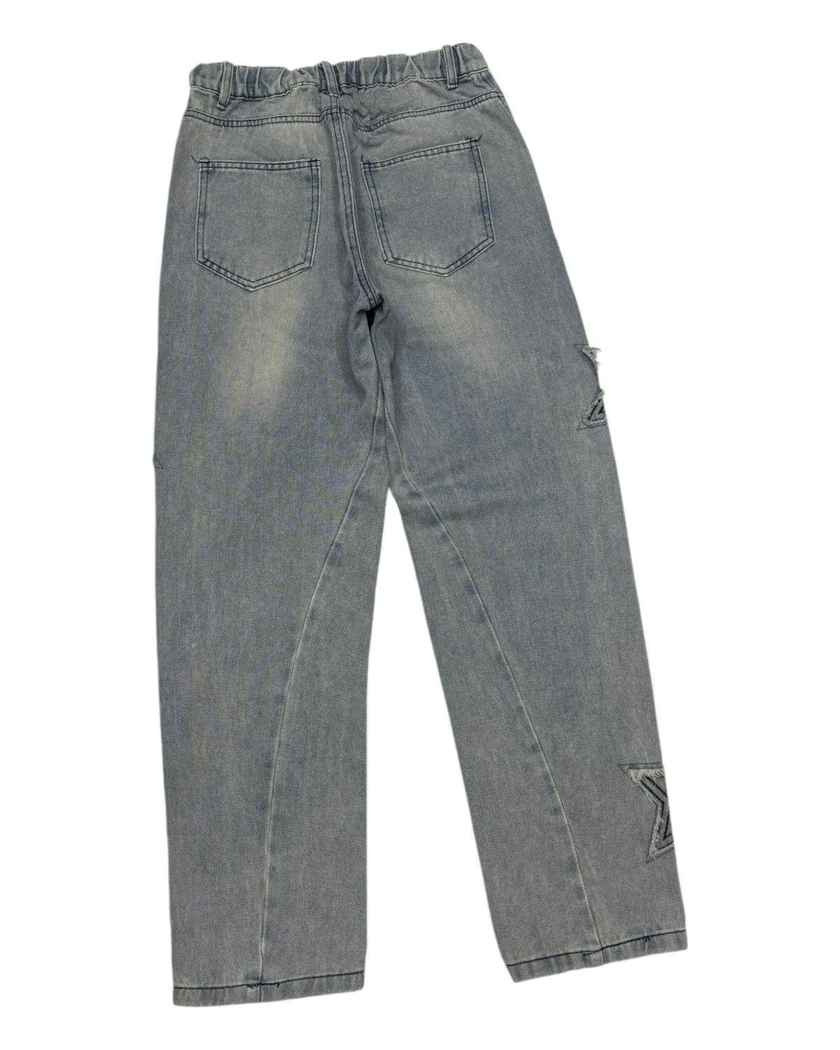 JNCO Star Embroidery Jeans Japanese Street Fashion Style Size 26" / US 2 / IT 38 - 5 Thumbnail