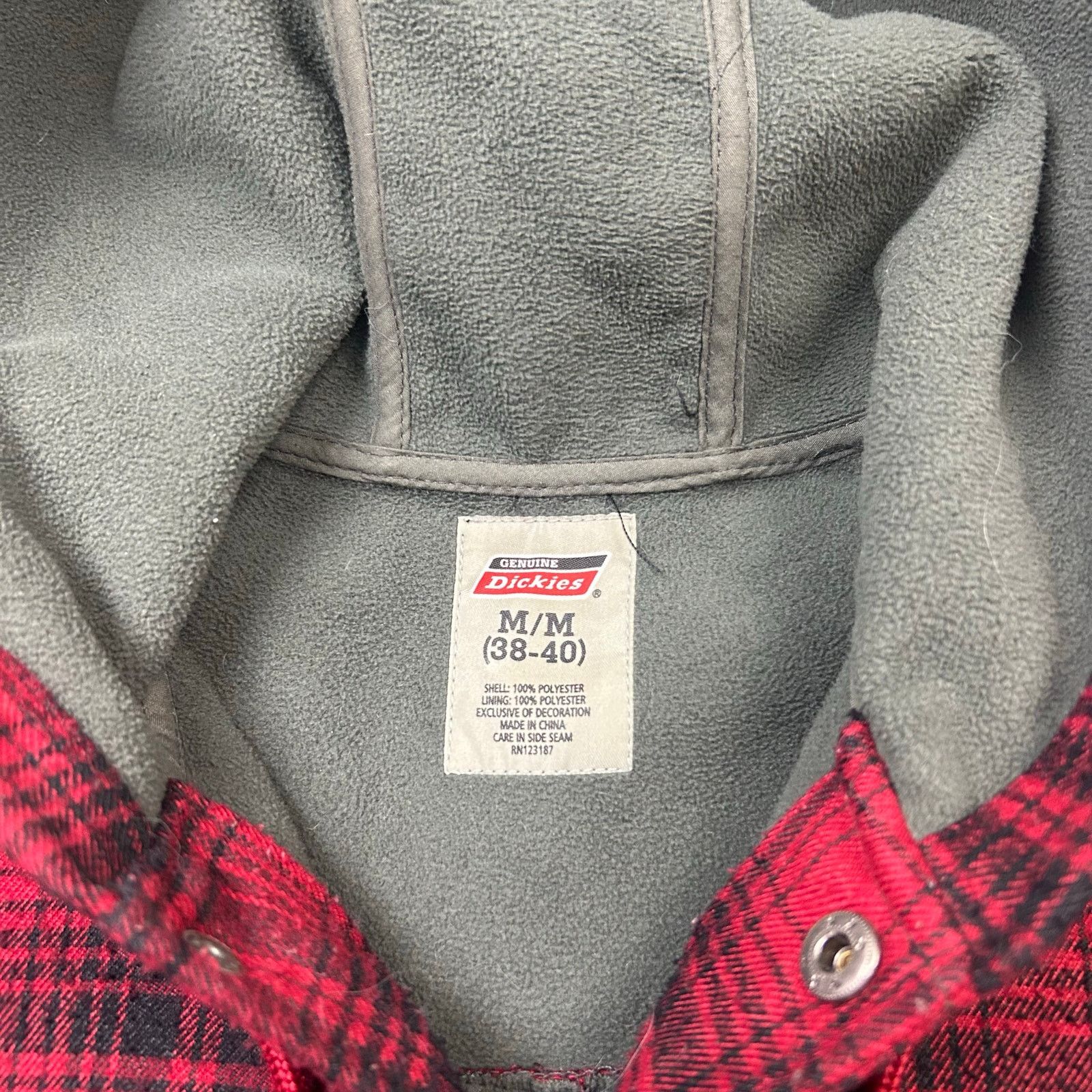 Dickies Dickies Men's Water Repellent Flannel Hooded Shirt Jacket Size US M / EU 48-50 / 2 - 2 Thumbnail