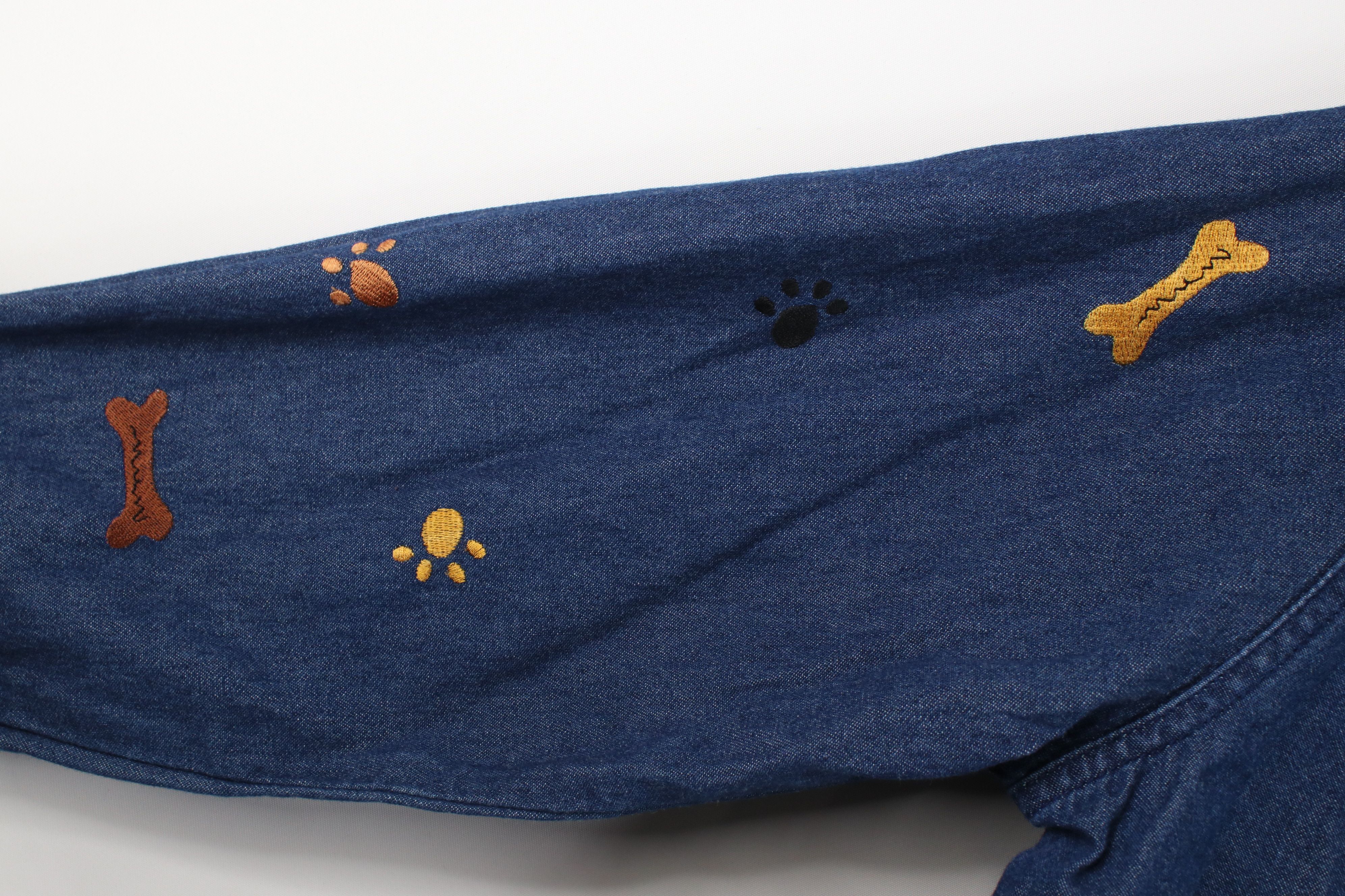 Vintage Vintage 90s Y2K Streetwear Dog Puppy Denim Button Shirt Size M / US 6-8 / IT 42-44 - 9 Thumbnail