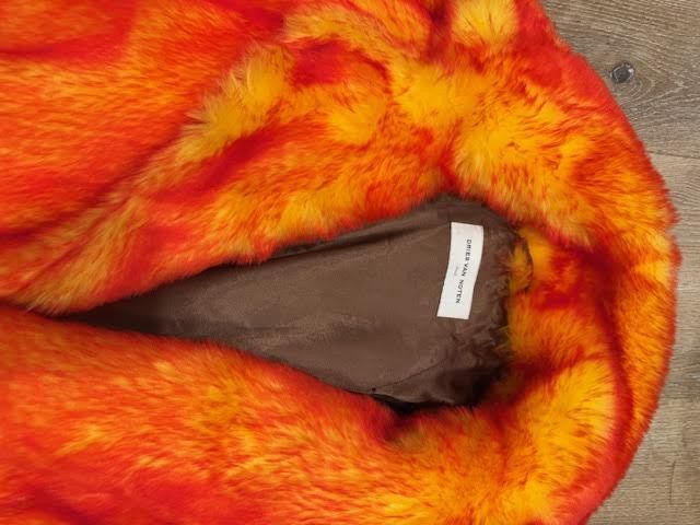 Dries Van Noten Dries Van Noten Orange Faux Fur Jacket FW19 Size US S / EU 44-46 / 1 - 11 Thumbnail