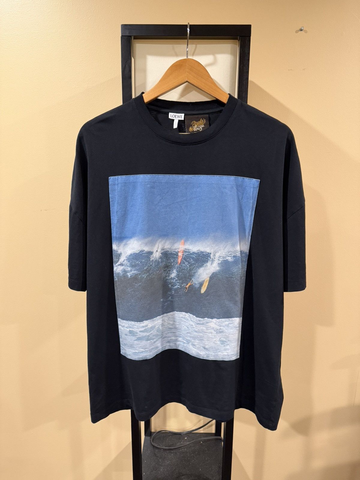 Loewe Loewe Paula’s Ibiza Leroy Grannis Surf Graphic Black T-Shirt Size US S / EU 44-46 / 1 - 1 Thumbnail