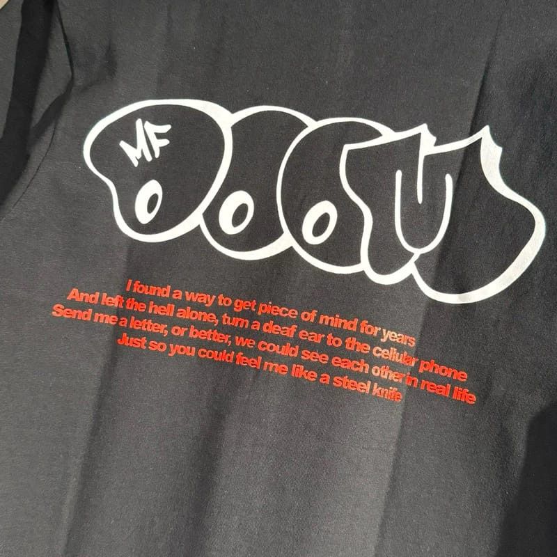 MF Doom × Rap Tees MF Doom Black Tees Size US L / EU 52-54 / 3 - 3 Thumbnail