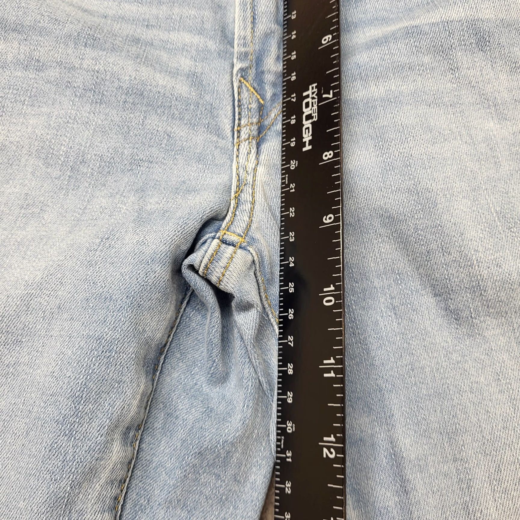 American Eagle Outfitters American Eagle Outfitters Jeans Men's 29x32 Easy Flex Skinny Mid Rise Blue Denim Distressed No Size US 29 - 6 Thumbnail