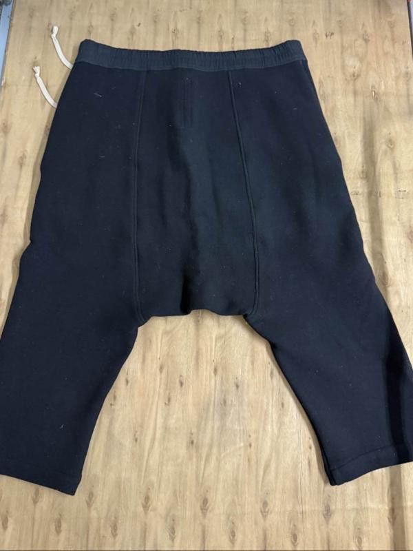 Rick Owens Rick Owens Black Wool Drawstring Pants Size US 34 / EU 50 - 3 Thumbnail