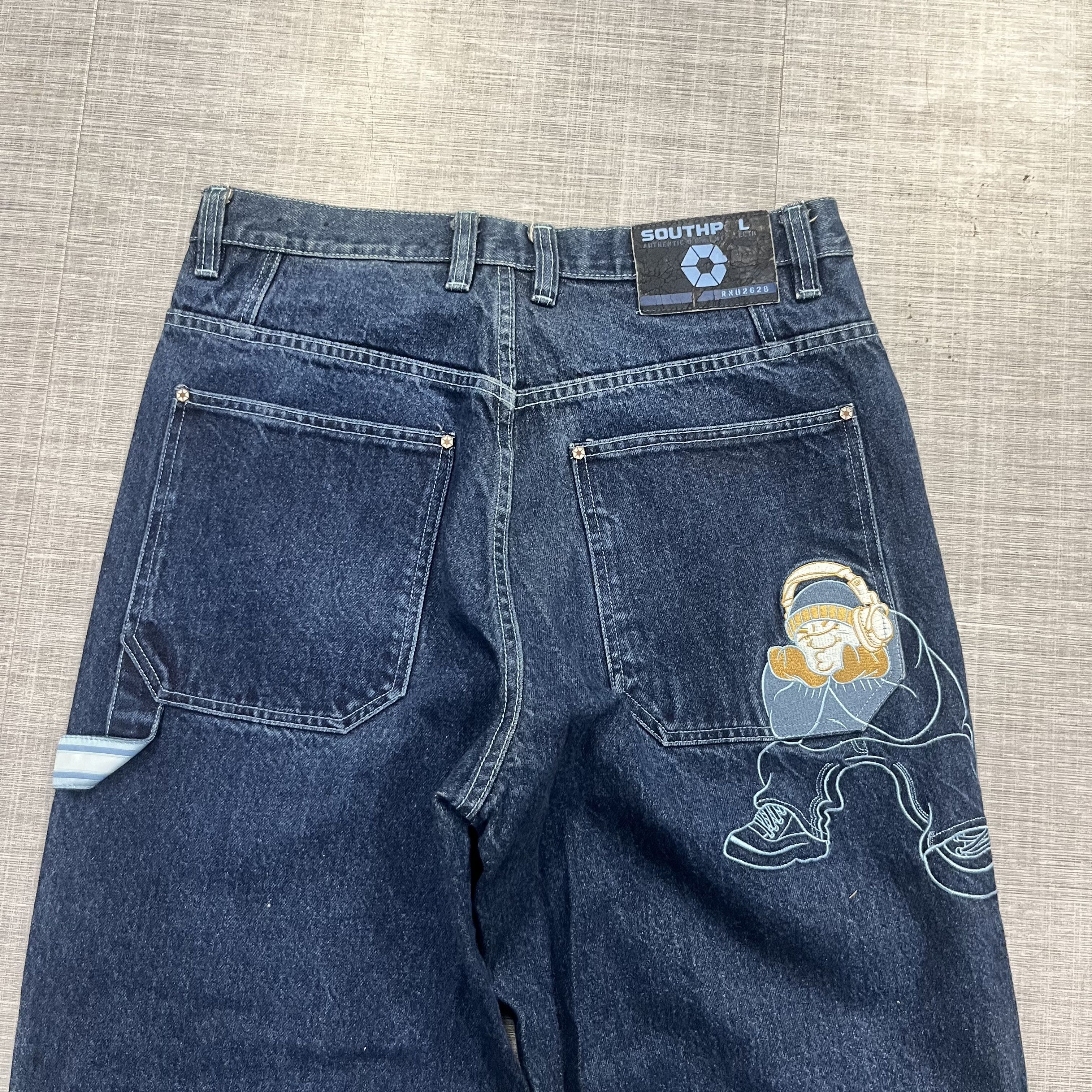 JNCO × Southpole Crazy VTG Y2k Embroderd South Pole Jeans Size US 34 / EU 50 - 2 Thumbnail