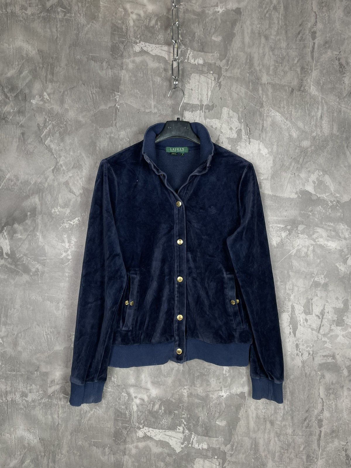 Polo Ralph Lauren Polo Ralph Lauren Velour Luxury Button Ups Sweatshirt Size S / US 4 / IT 40 - 1 Thumbnail