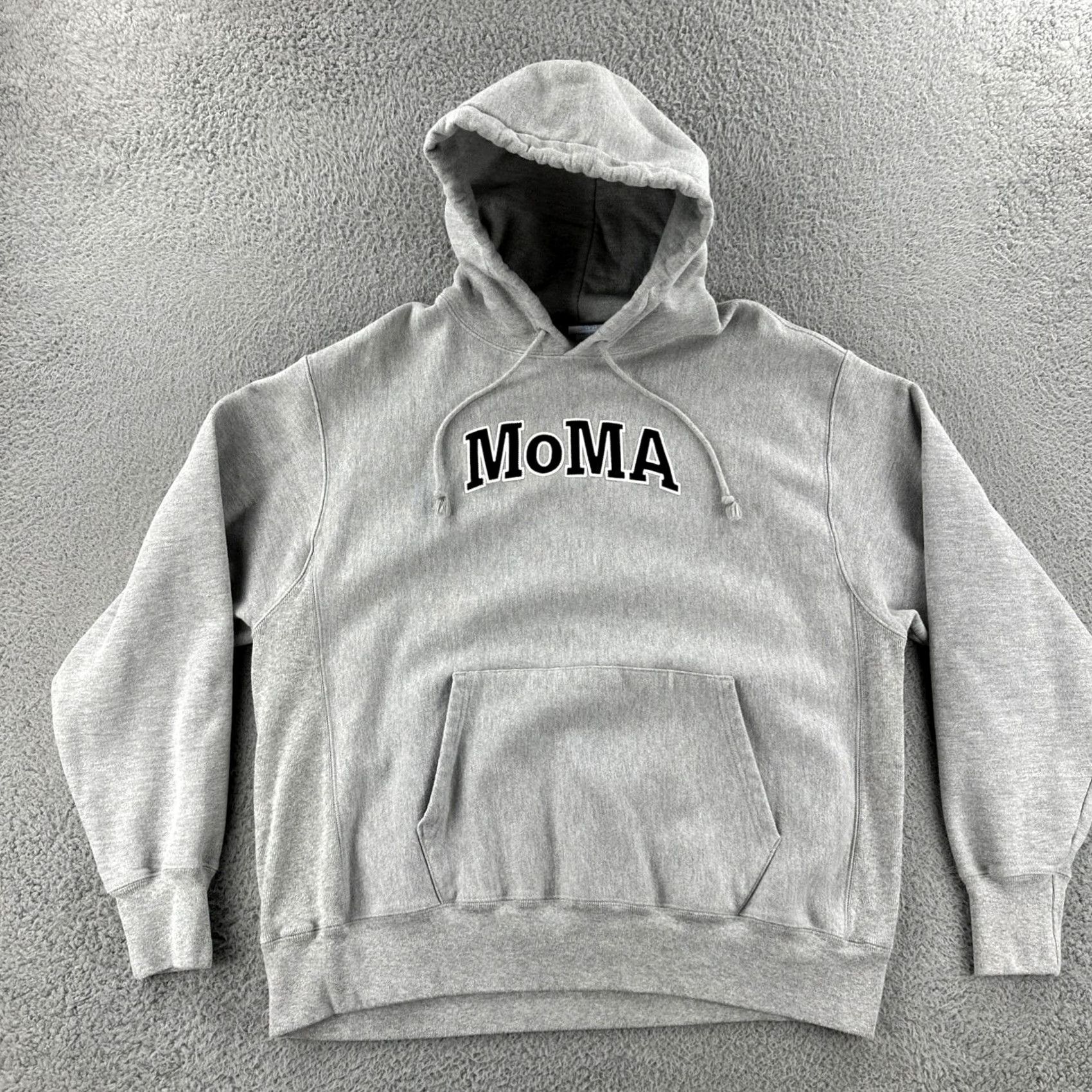 Champion VINTAGE Champion Reverse Weave Hood Mens XL Gray Hoodie Embroidered MOMA 90s Y2K Size US XL / EU 56 / 4 - 3 Thumbnail