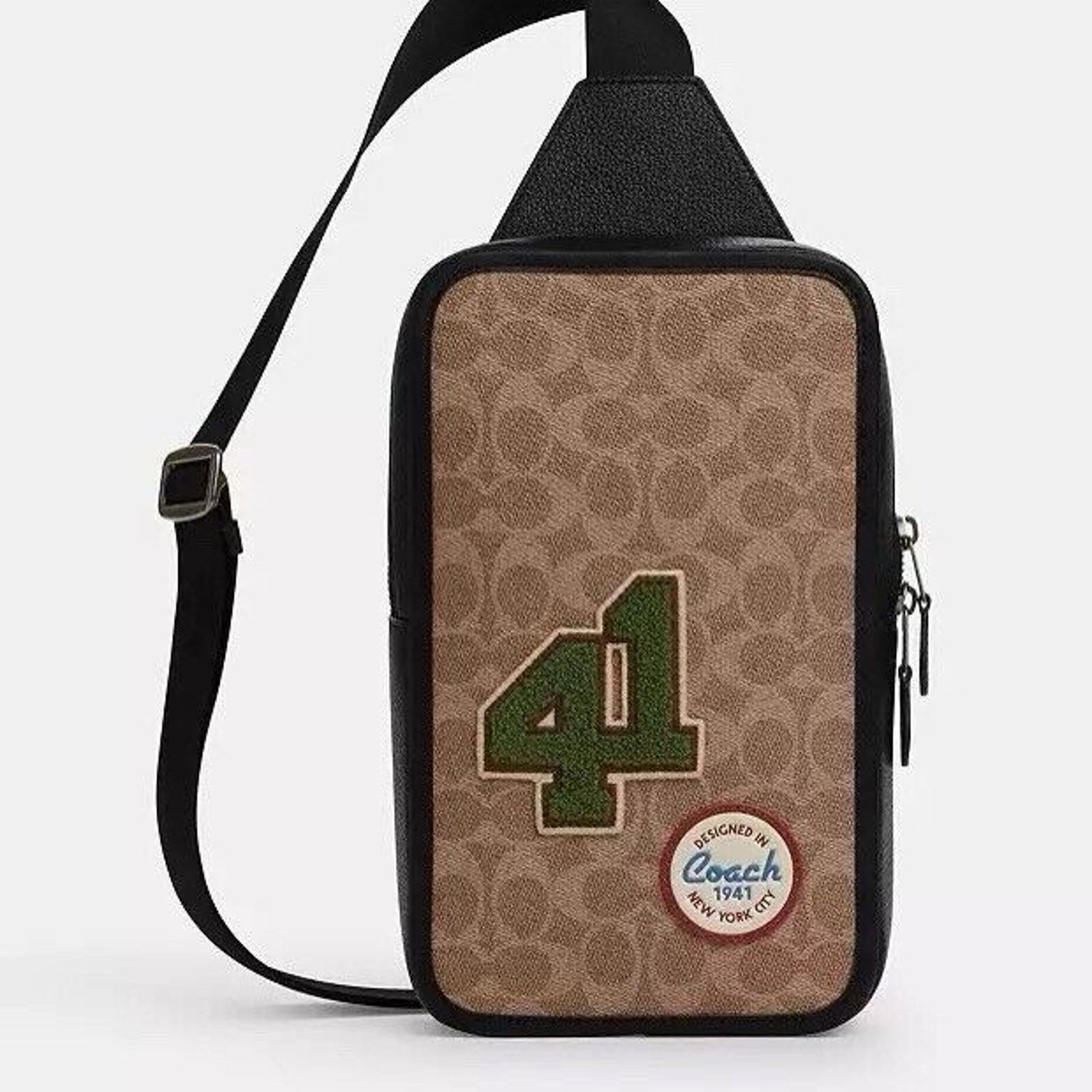 Coach NWT Coach Men's Sullivan Pack Patches CY819 Tan Multi Size ONE SIZE - 6 Thumbnail