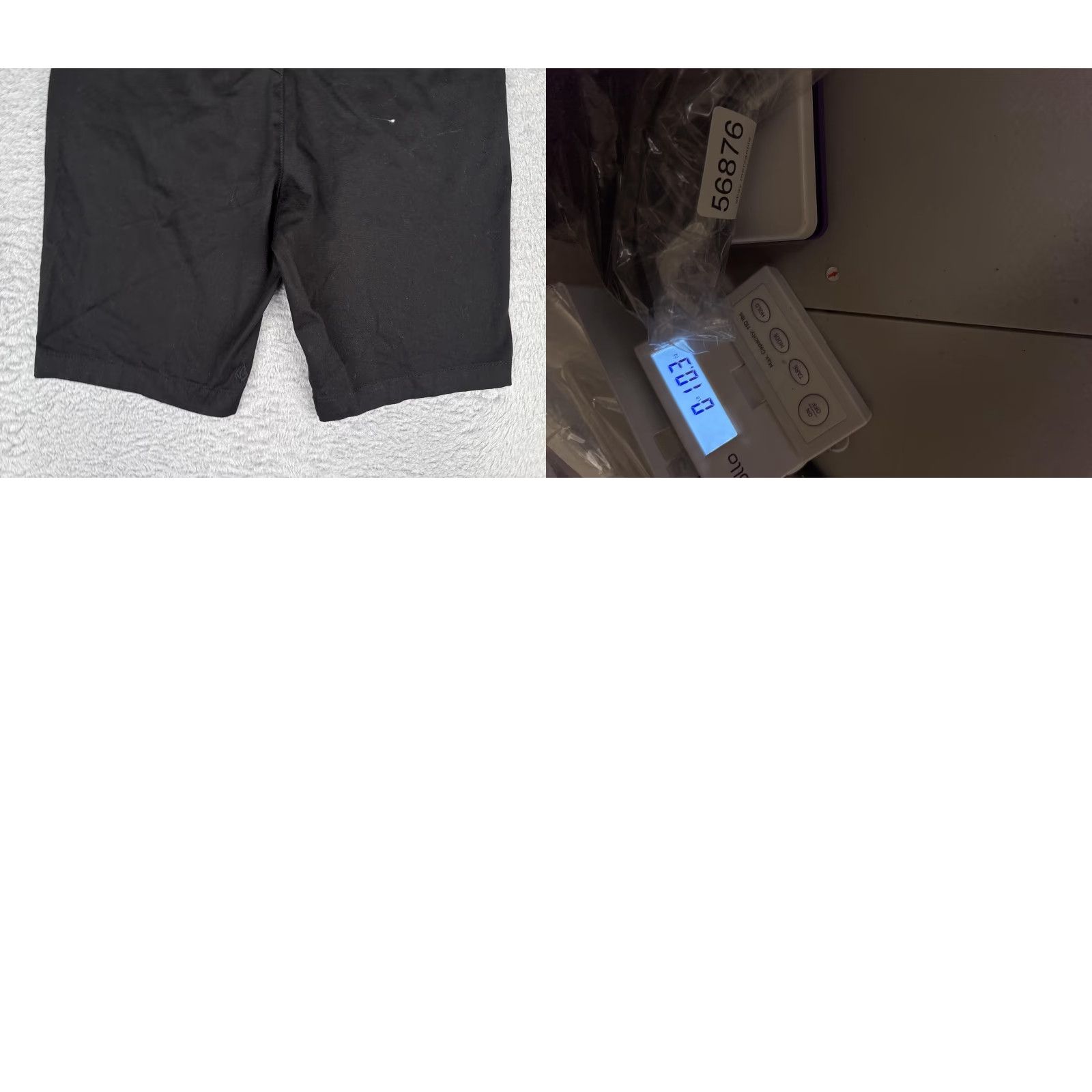 Volcom Volcom Mens 29 Black Canvas Chino Shorts Flat Front 10 Inseam Summer Casual Stretch Pockets Regular Fit Size US 29 - 10 Thumbnail