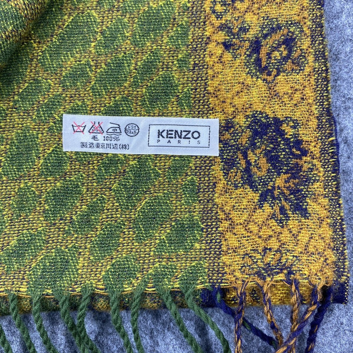 Kenzo × Vintage Kenzo Scarf # Muffler # Neckwear # D322 Size ONE SIZE - 3 Thumbnail
