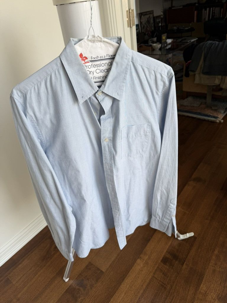 L.L. Bean Blue Cotton Button down shirt SZ M Size US M / EU 48-50 / 2 - 2 Thumbnail