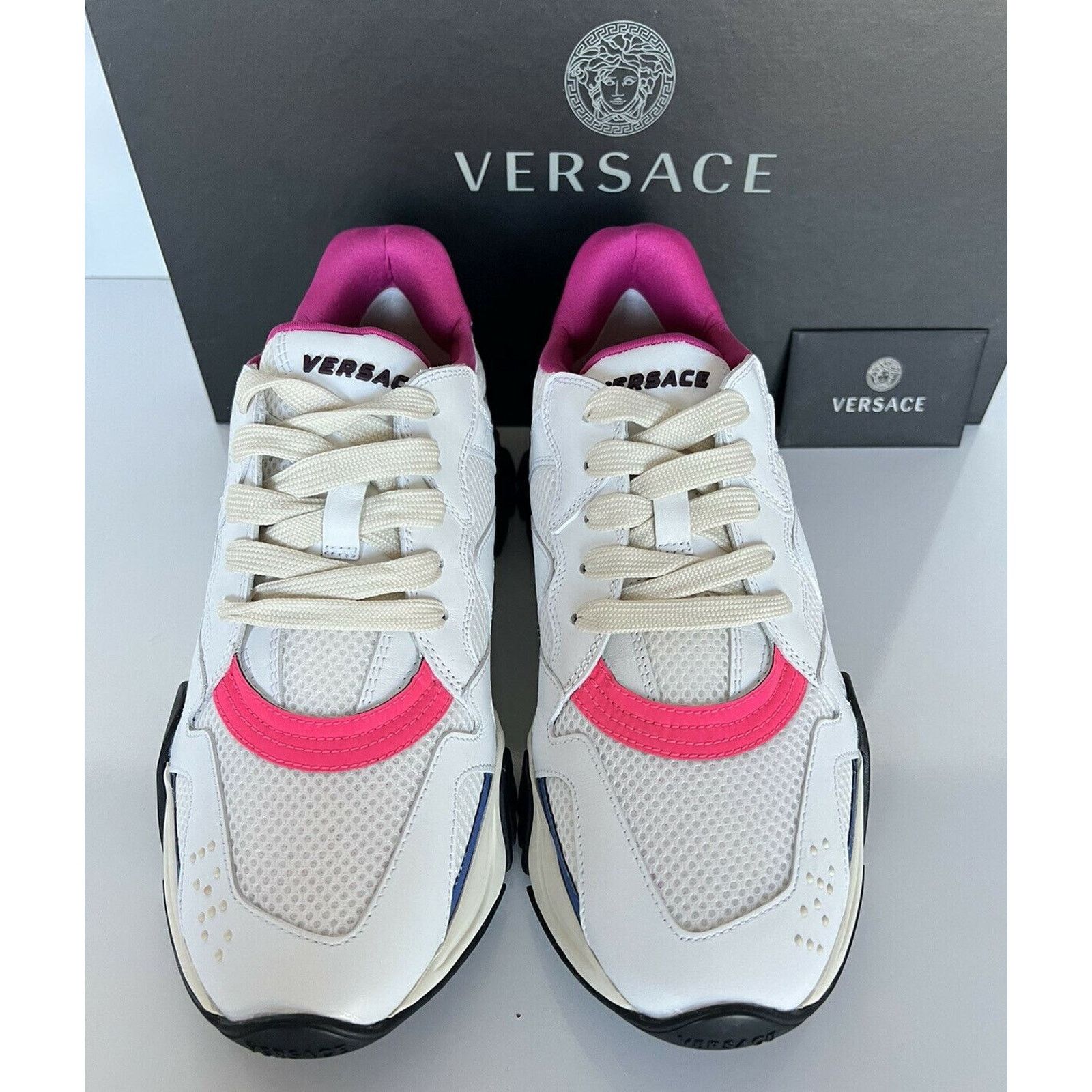 Versace VERSACE SQUALO WHITE MULTI TRAINERS Sneakers 10 US (40 Euro) Size US 10 / IT 40 - 7 Thumbnail