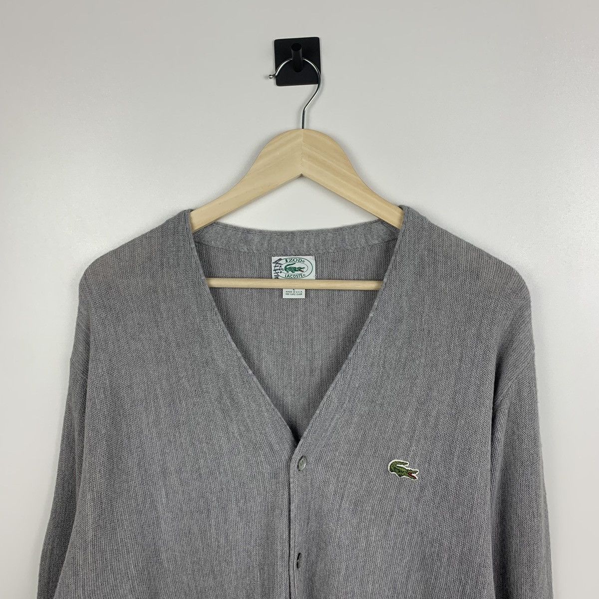 Lacoste Vintage Izod Lacoste Knit Cardigan Buttons Men’s Size L USA Size US L / EU 52-54 / 3 - 2 Thumbnail