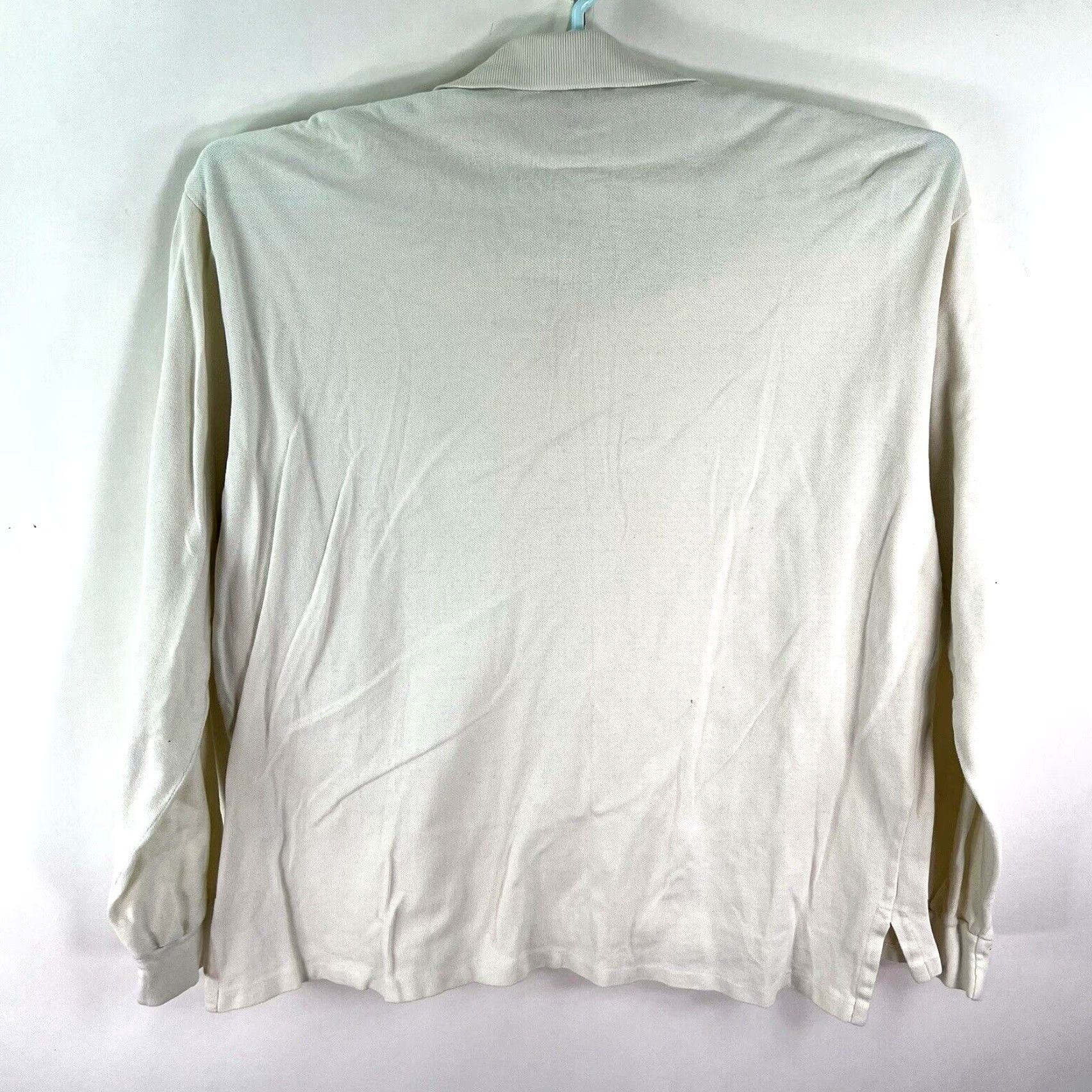 Ralph Lauren VINTAGE Ralph Lauren Polo Shirt Long Sleeve Mens XL White Casual Classic 90s Size US XL / EU 56 / 4 - 5 Thumbnail